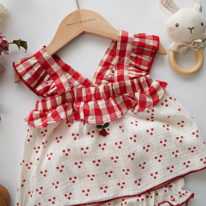 Cherry Polka Dot Two Pieces Set