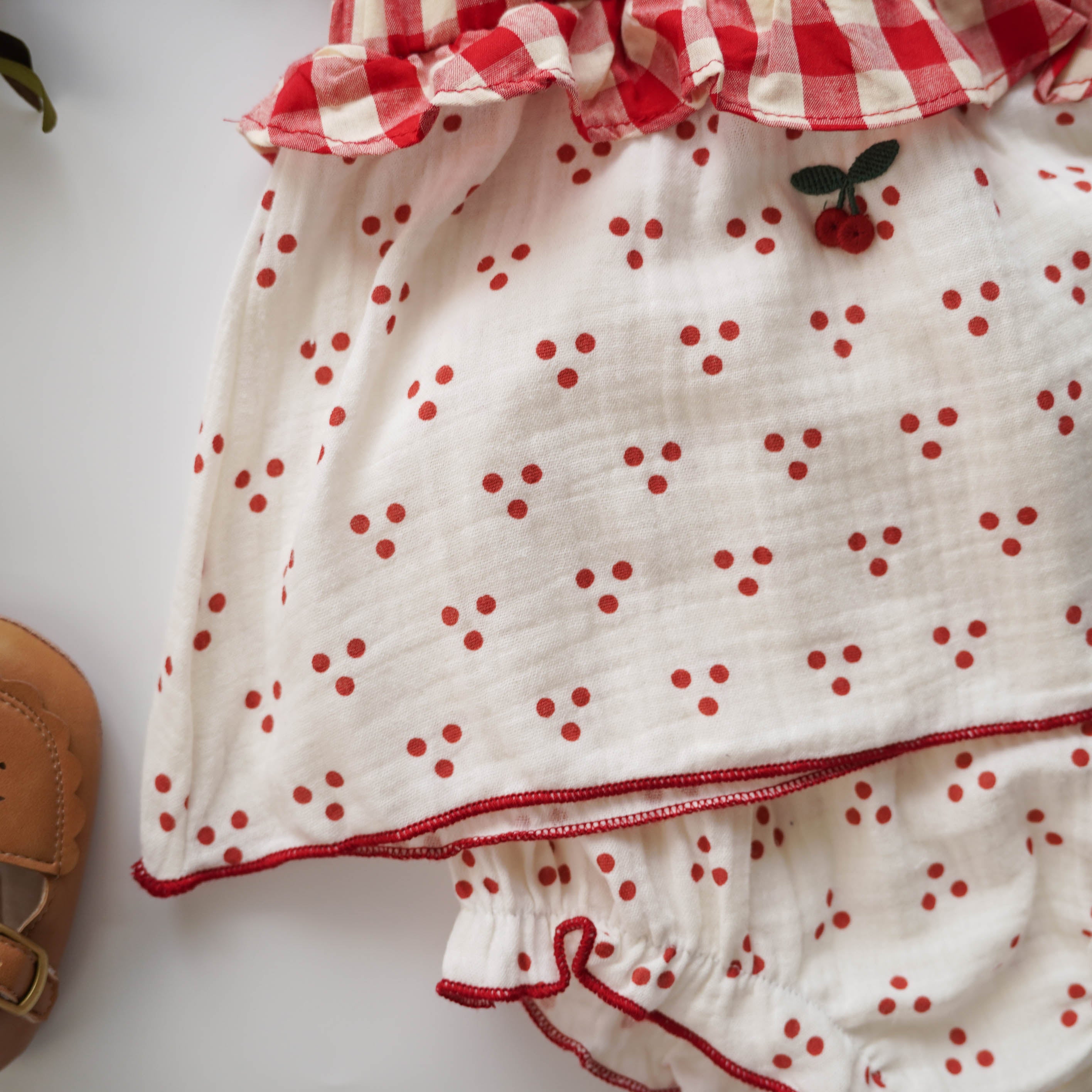 Cherry Polka Dot Two Pieces Set