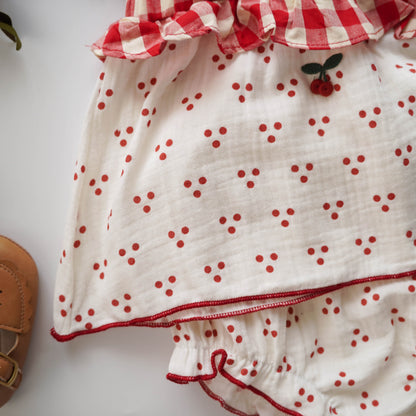 Cherry Polka Dot Two Pieces Set