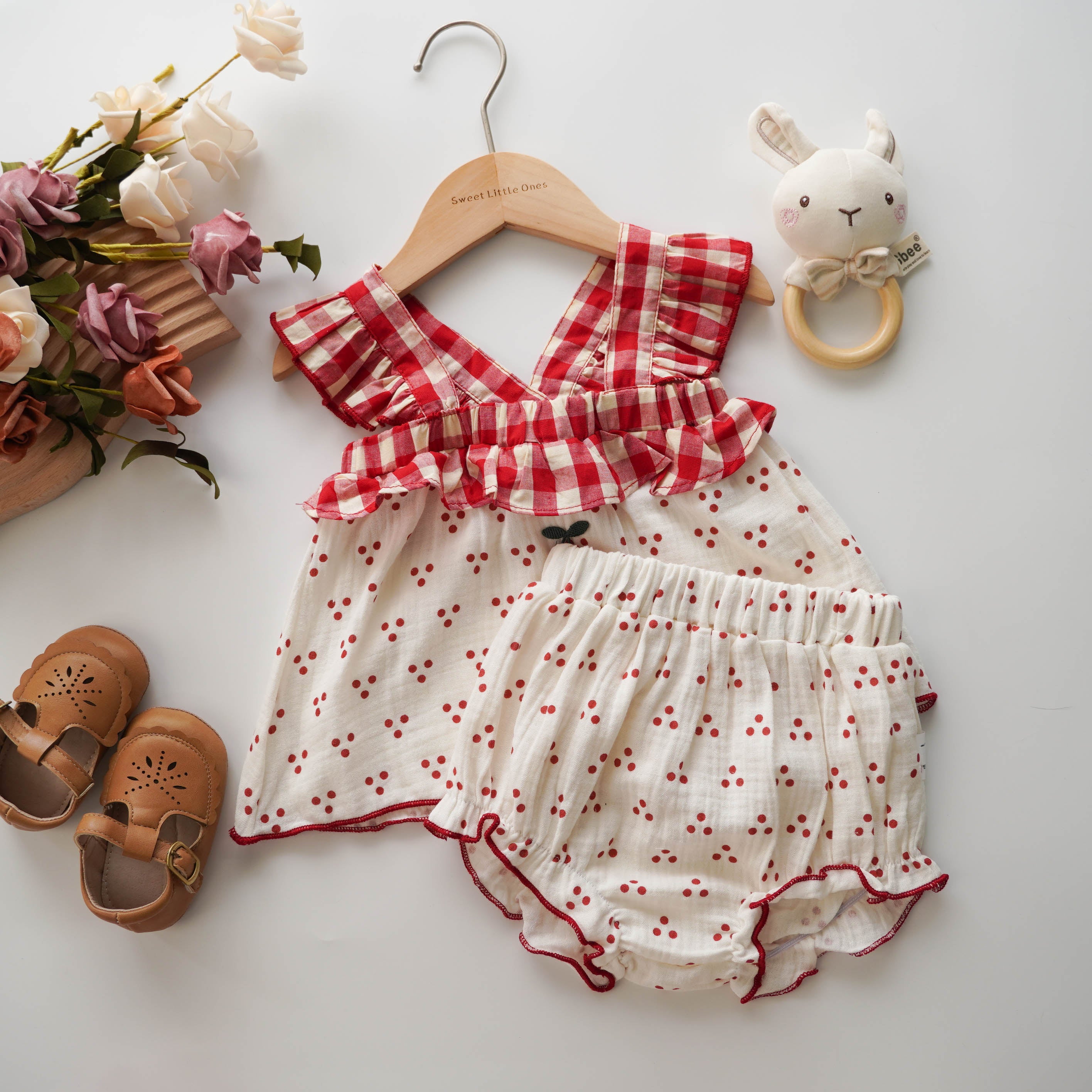 Cherry Polka Dot Two Pieces Set