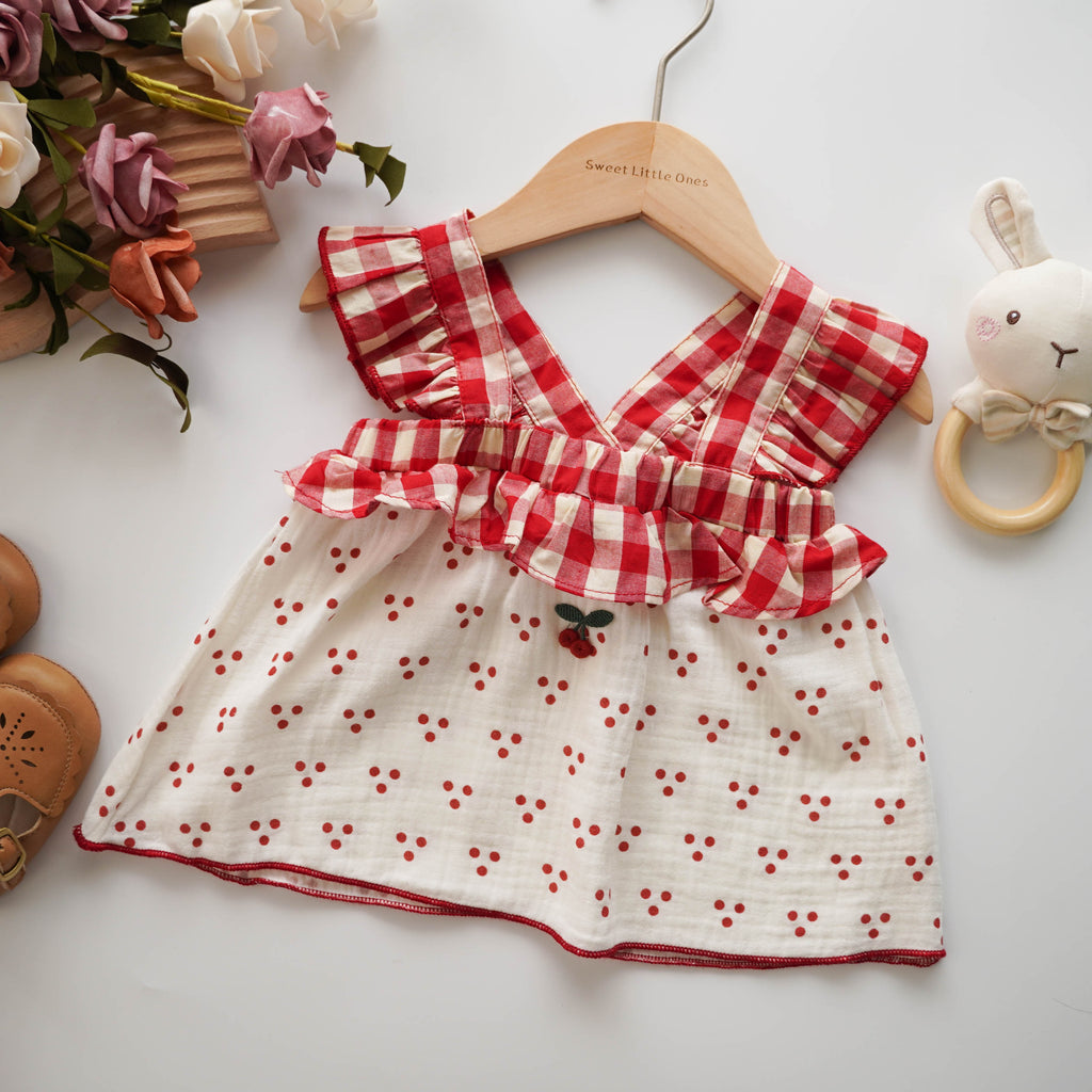 Cherry Polka Dot Two Pieces Set
