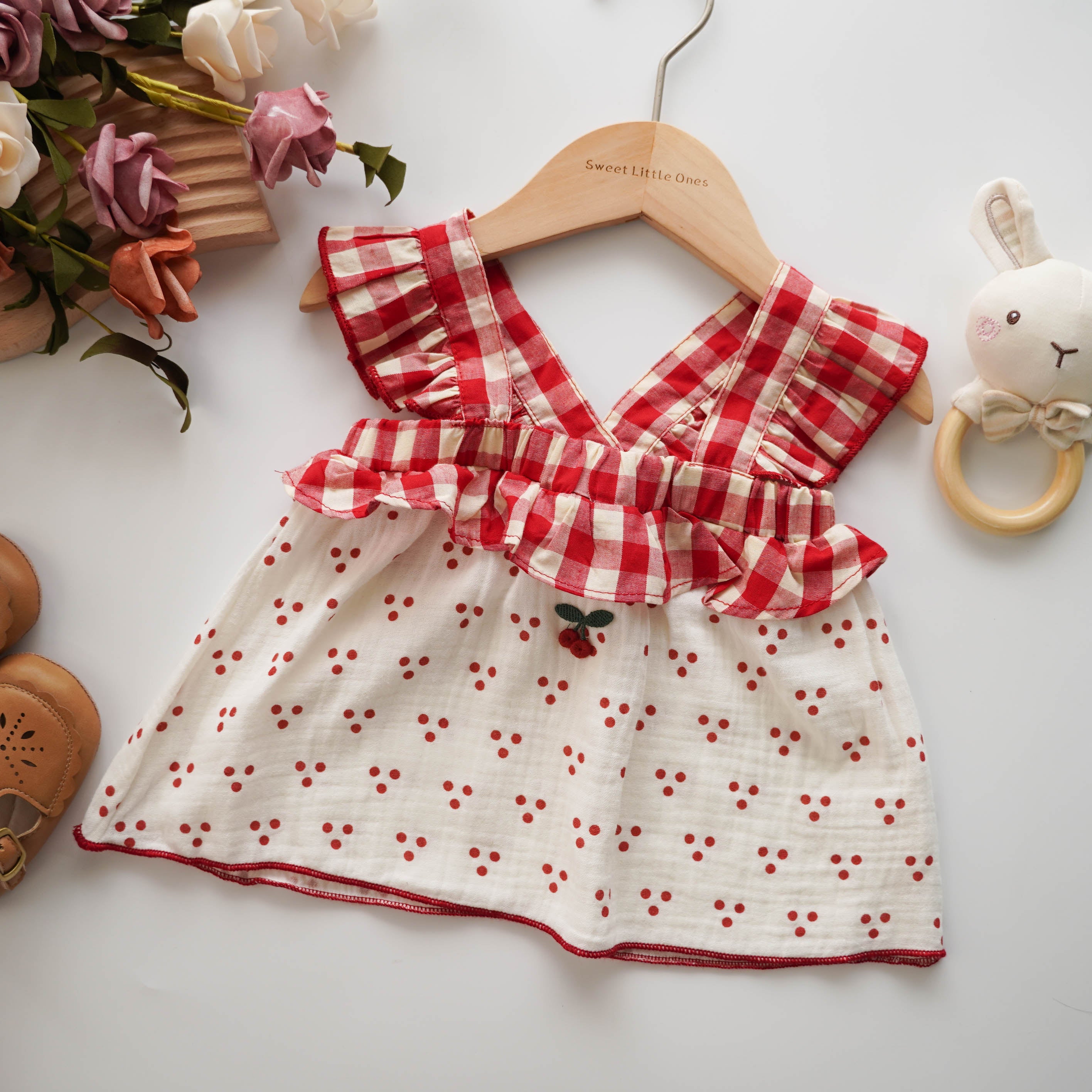 Cherry Polka Dot Two Pieces Set