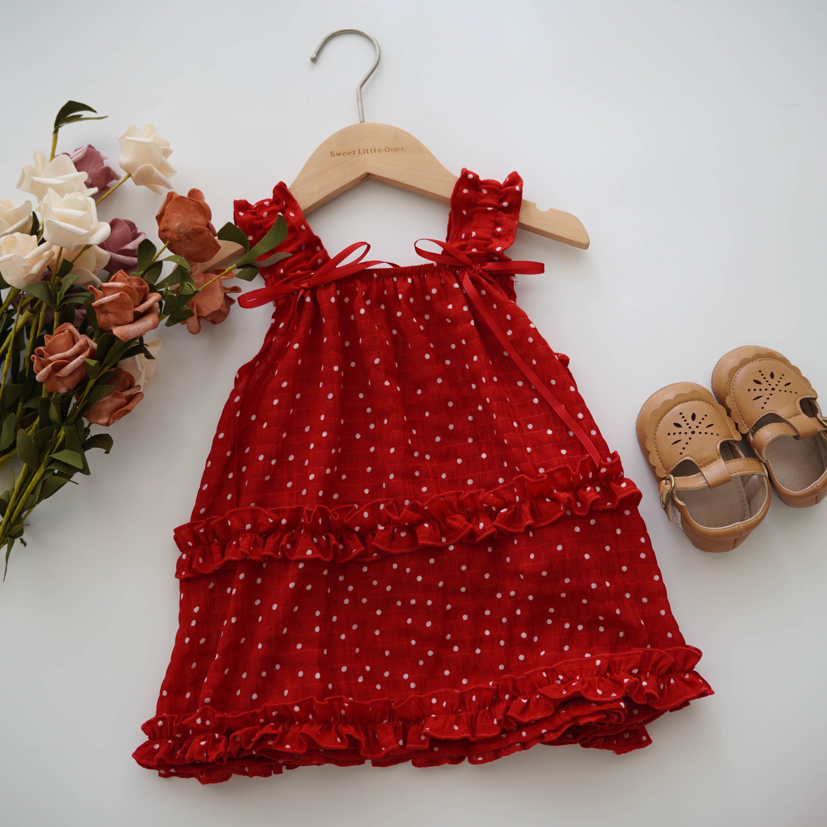 Casual Flare Red Dress
