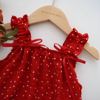 Casual Flare Red Dress