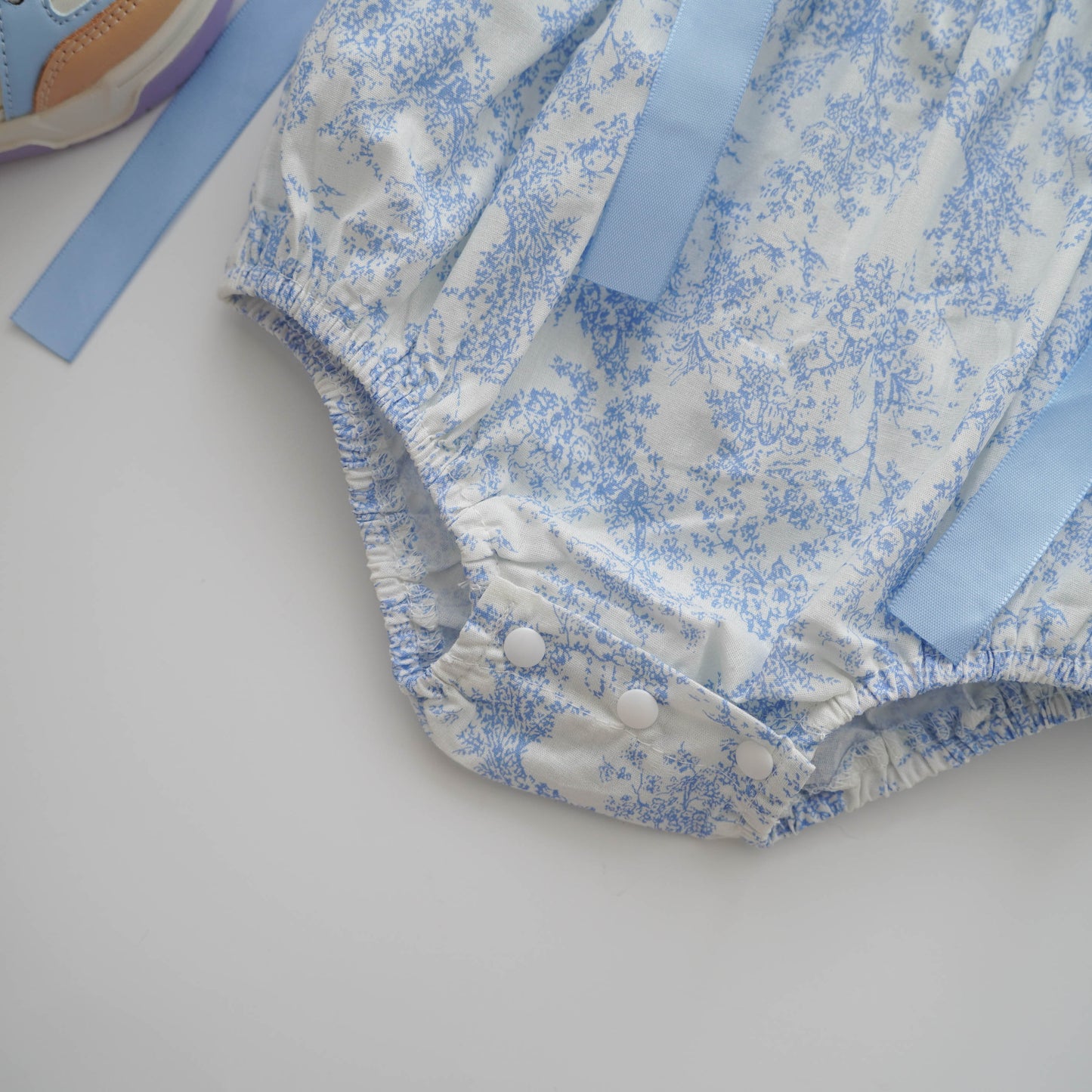 Baby Blue Painted Romper