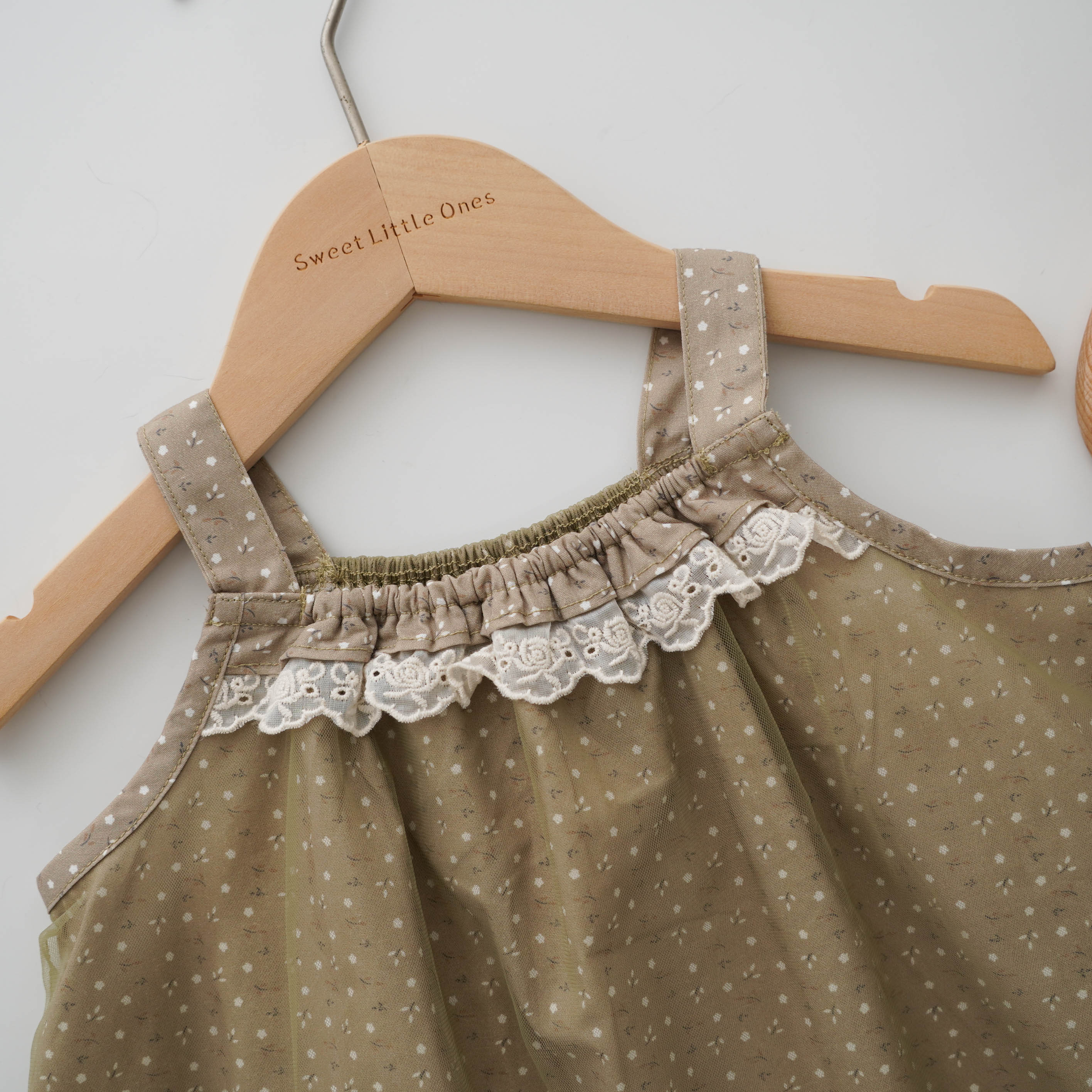 Vintage Olive Flare Dress