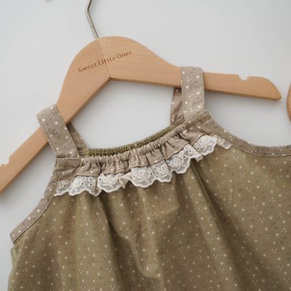 Vintage Olive Flare Dress