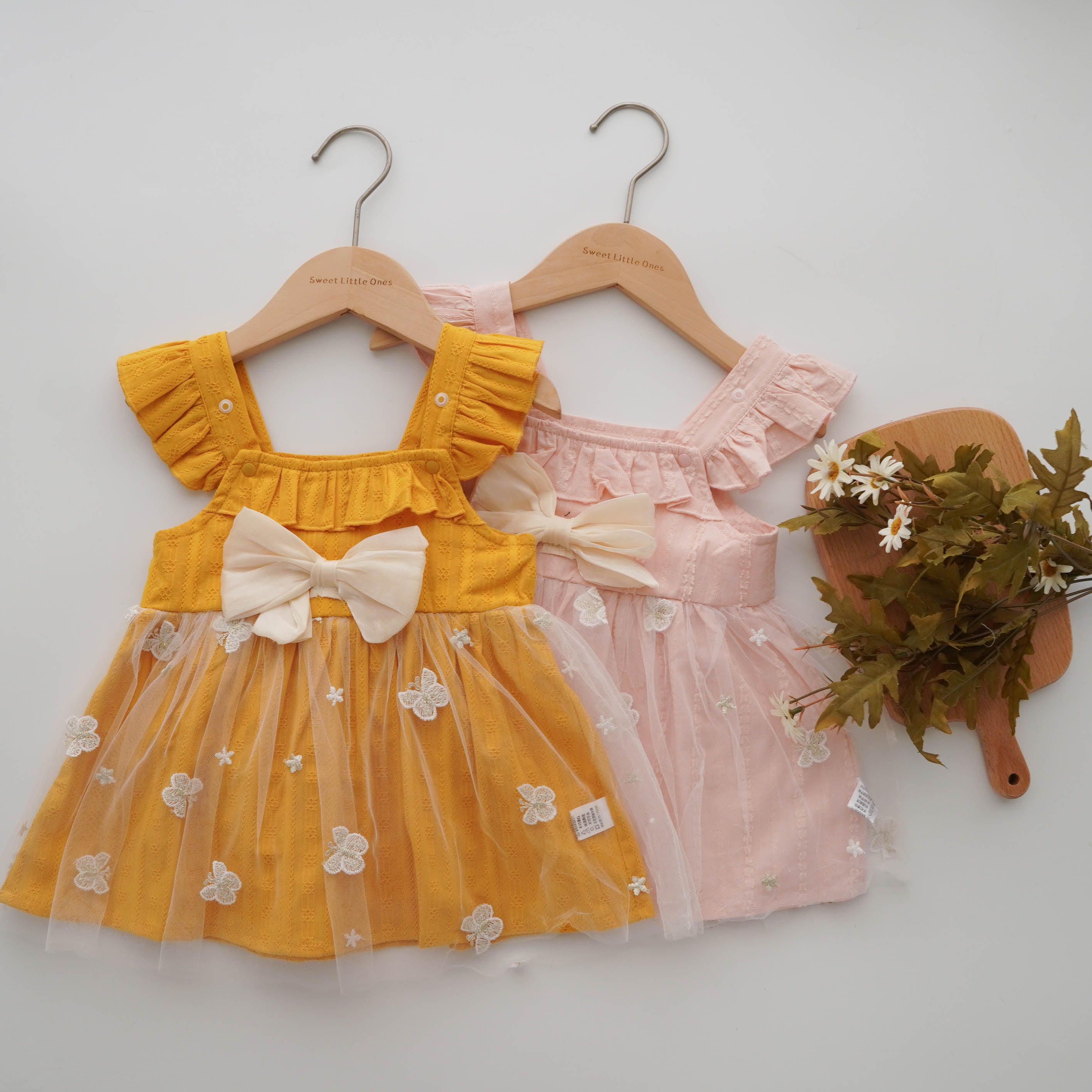 Ribbon Adjustable Summer Dress with Hat