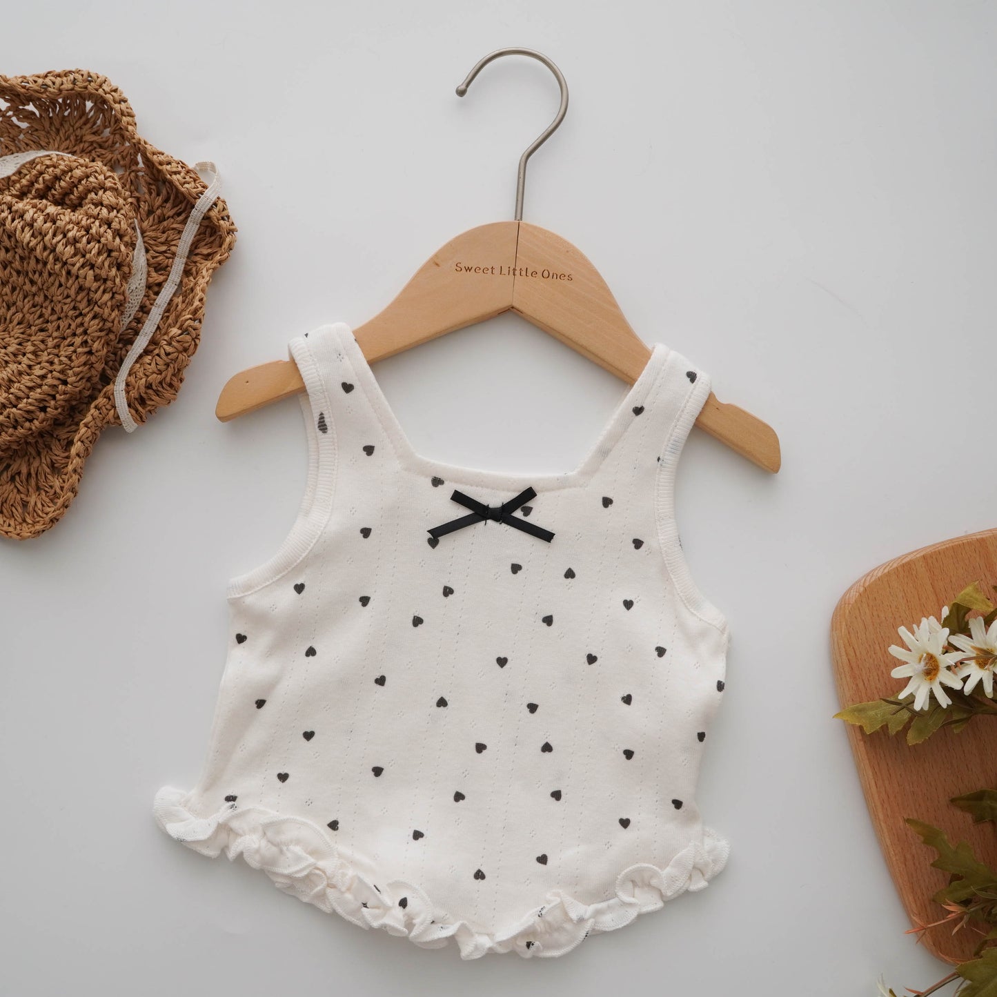 Polka Dot Top with Pleated Skirt Set
