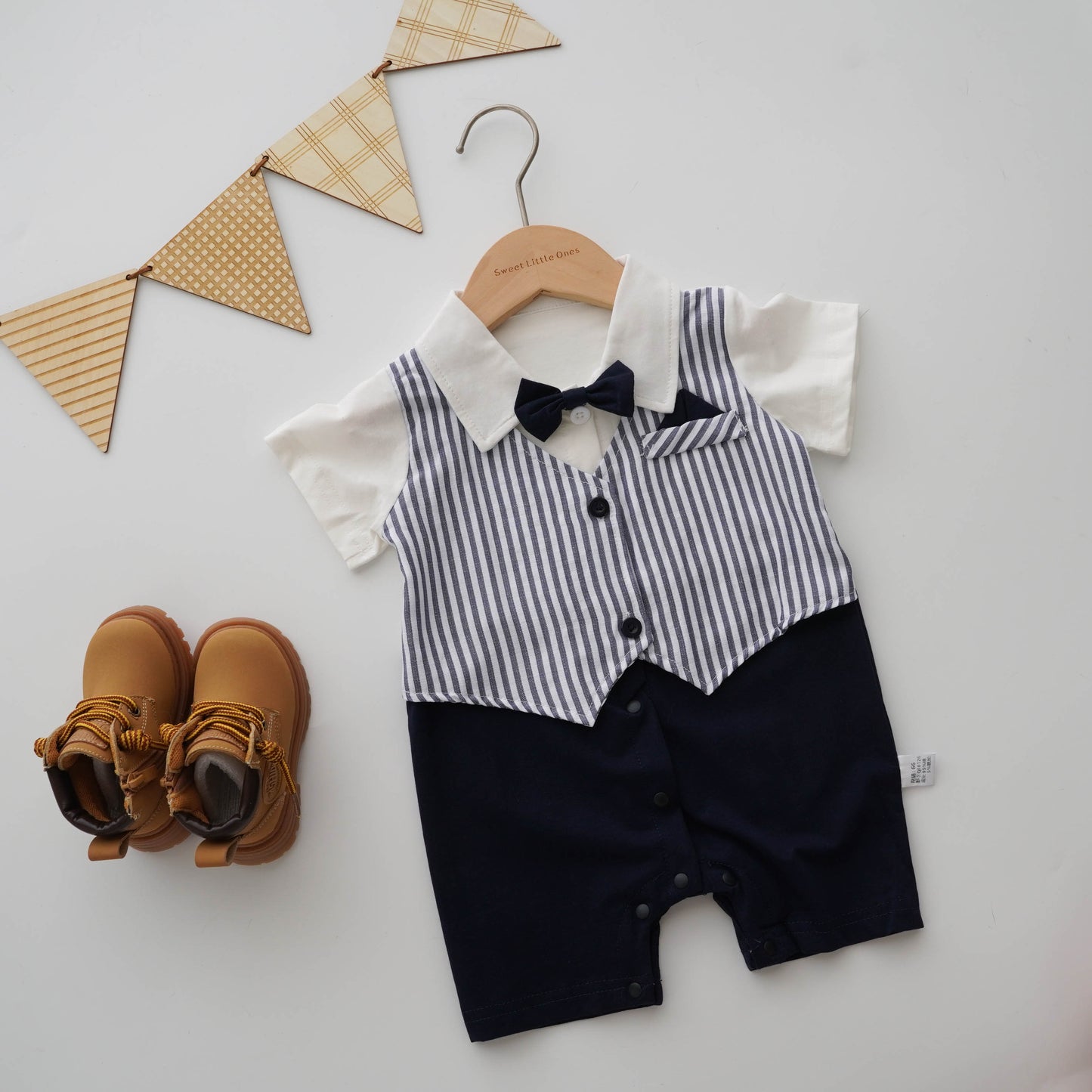 Bowtie Baby Casual Overall