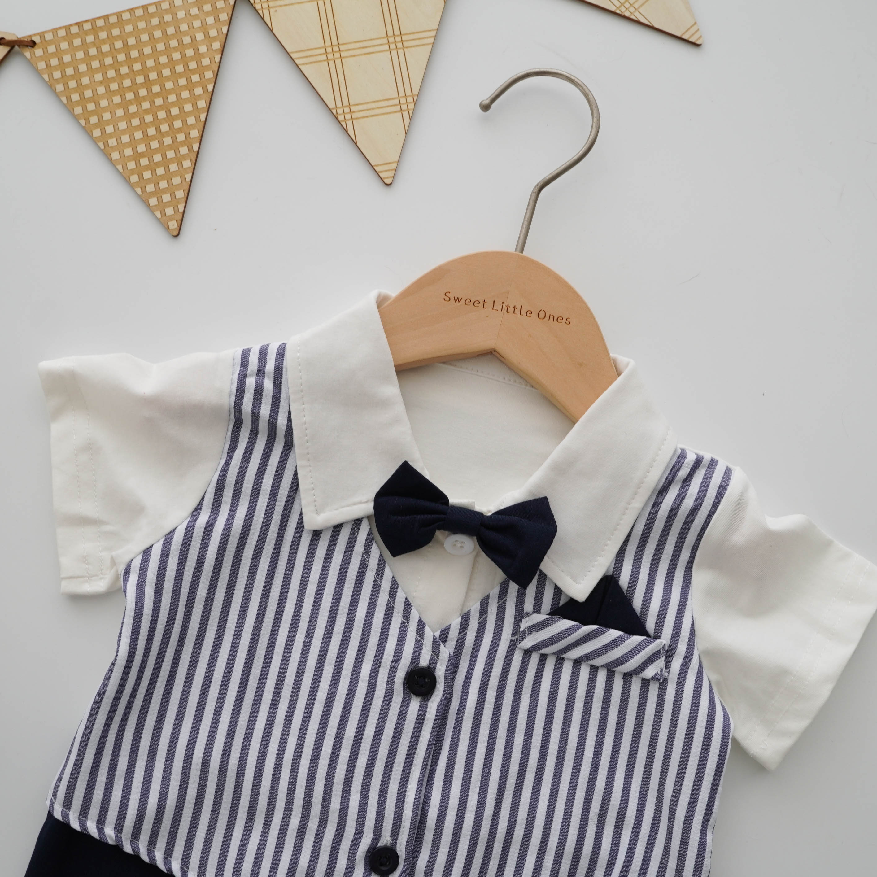 Bowtie Baby Casual Overall