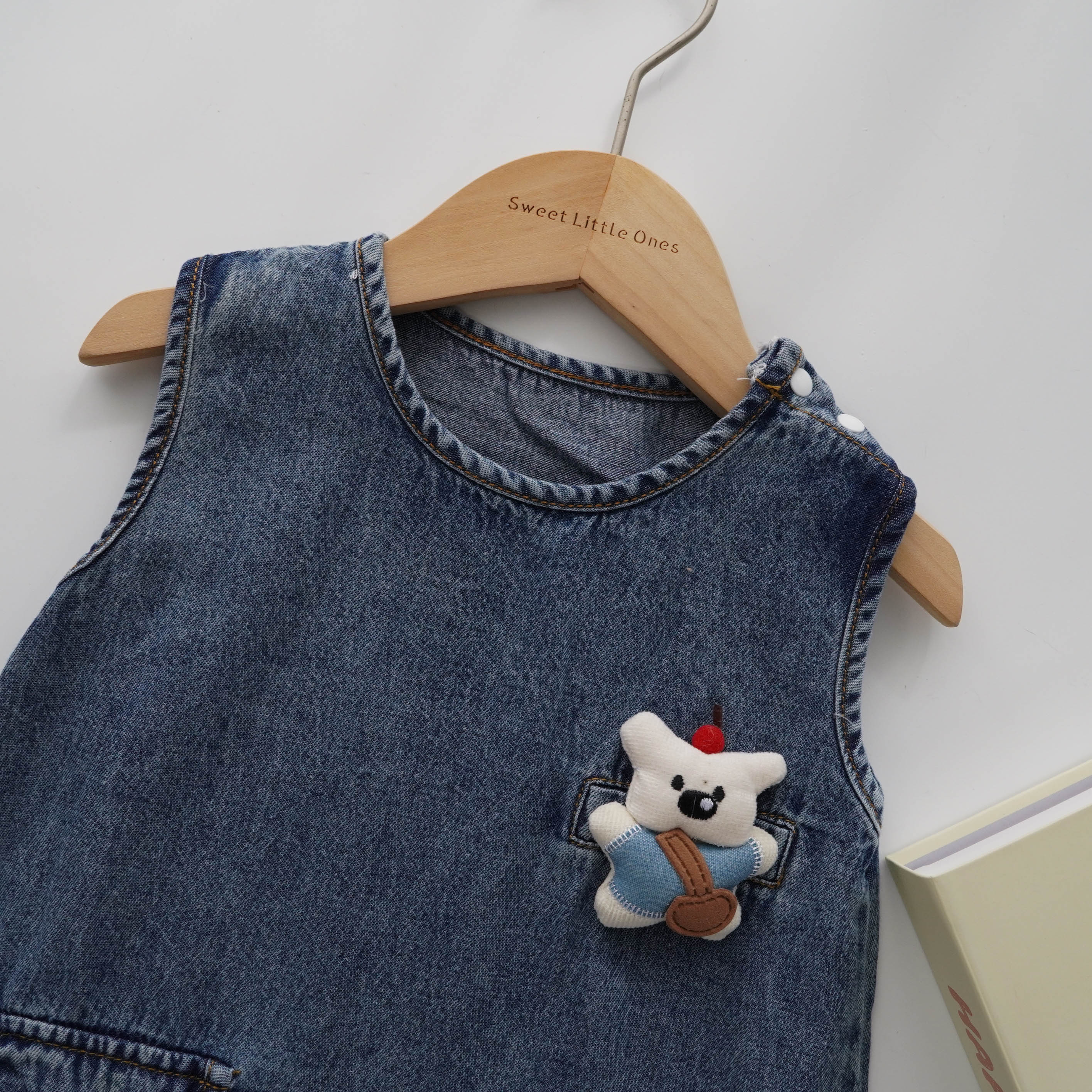 3D Cartoon Denim Overall