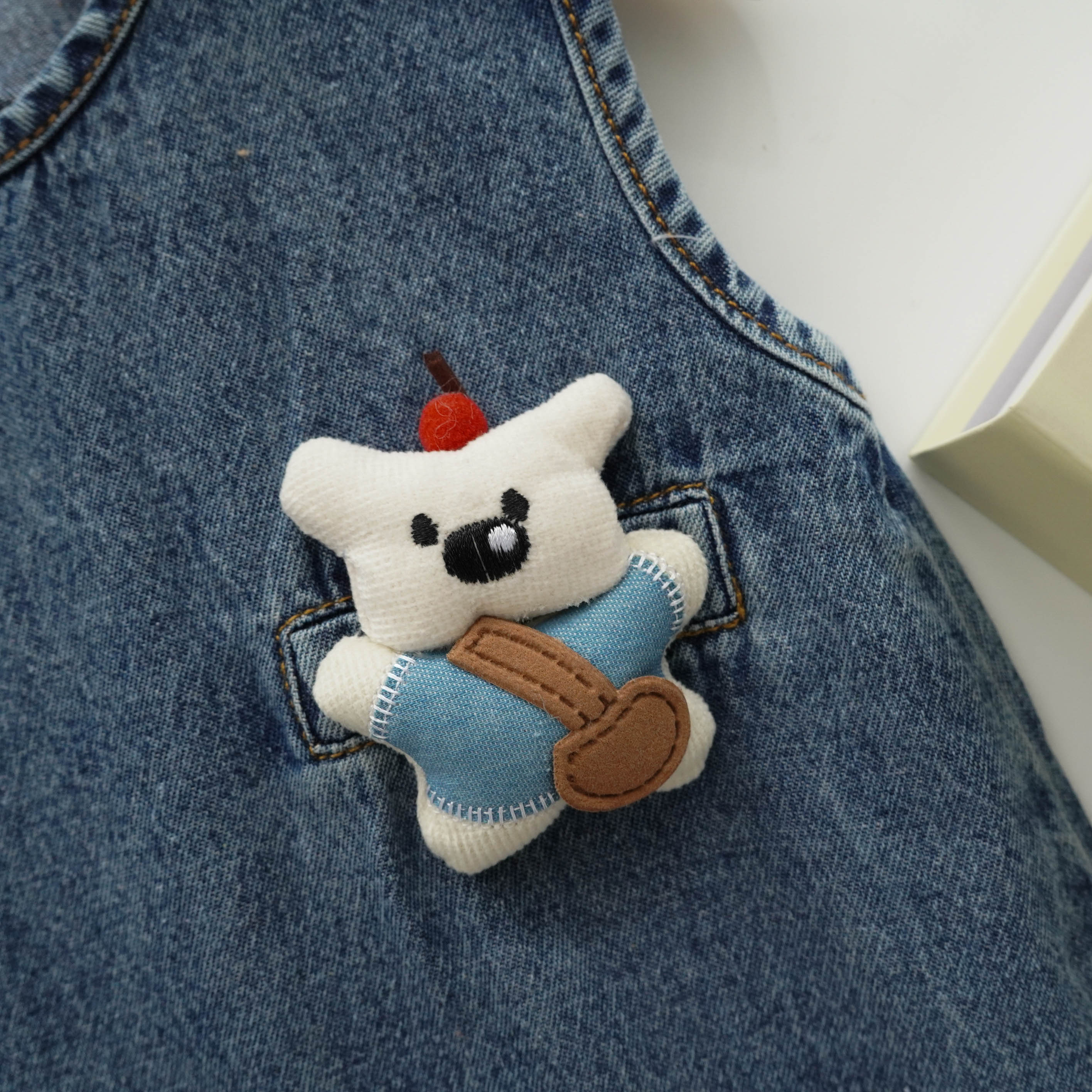 3D Cartoon Denim Overall