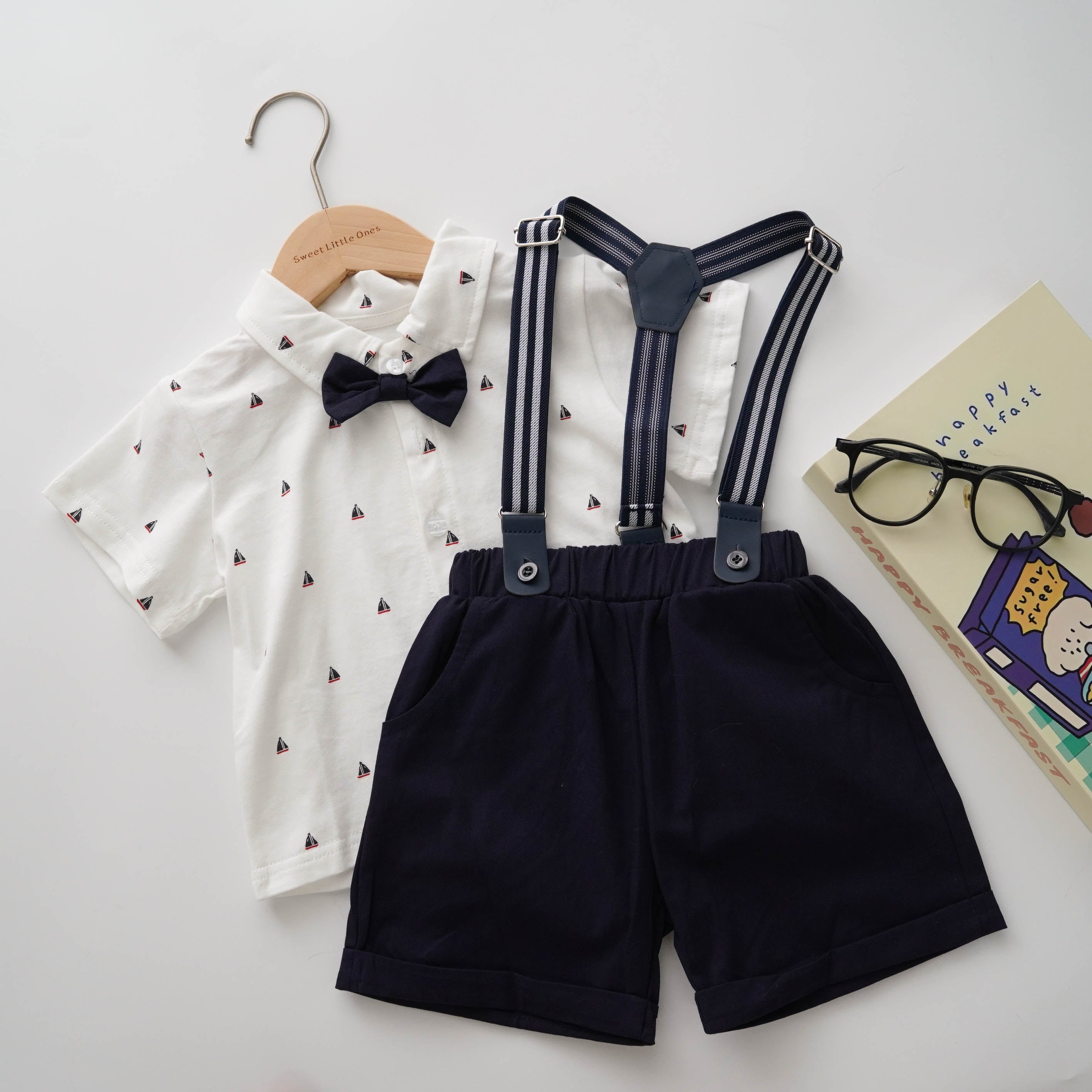 Sailor Bowtie Shirt with Sling Set