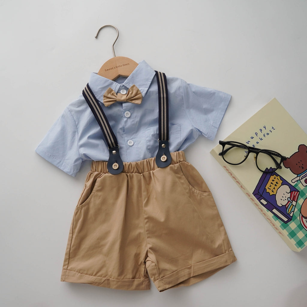 Little Gentleman Shirt with Sling Set