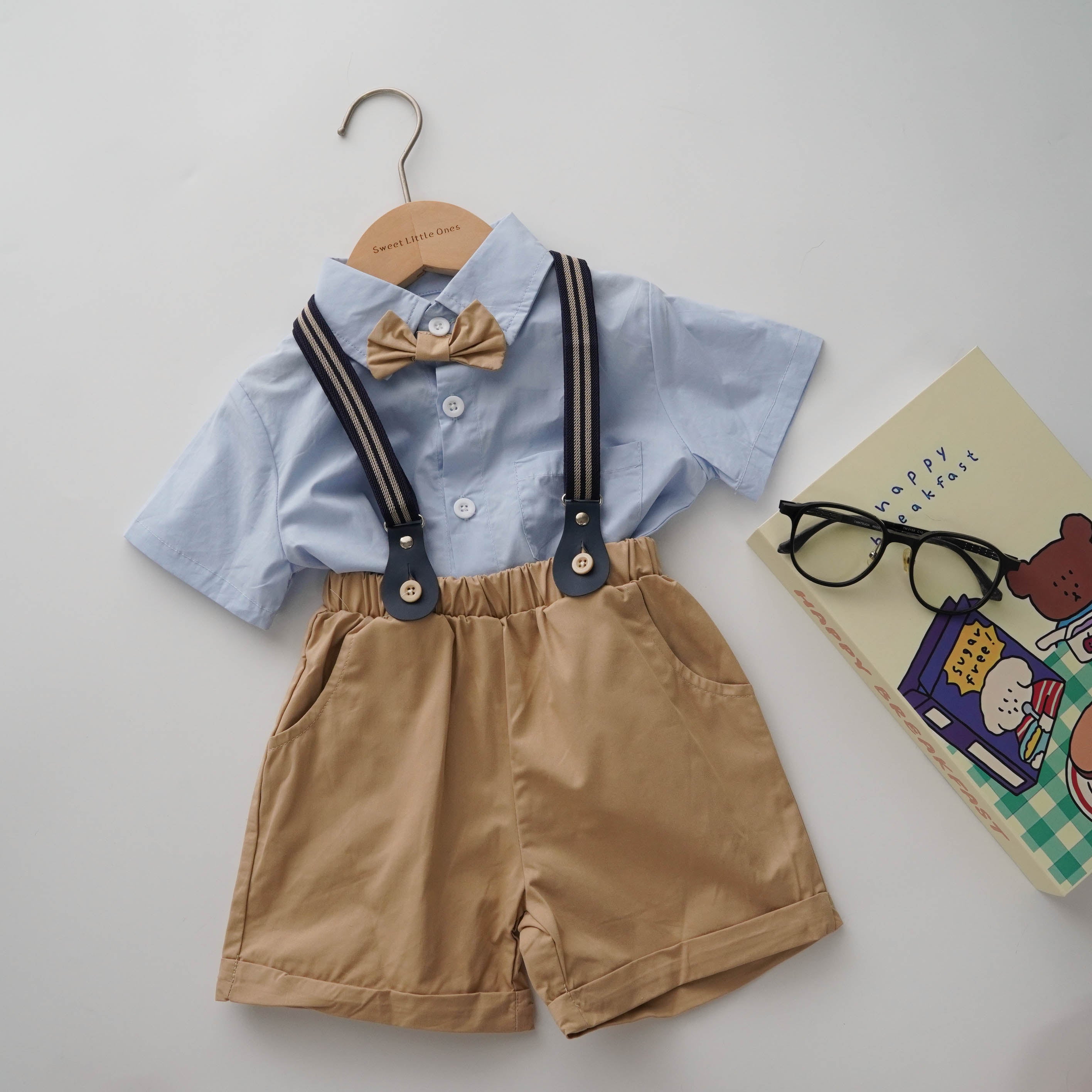 Little Gentleman Shirt with Sling Set