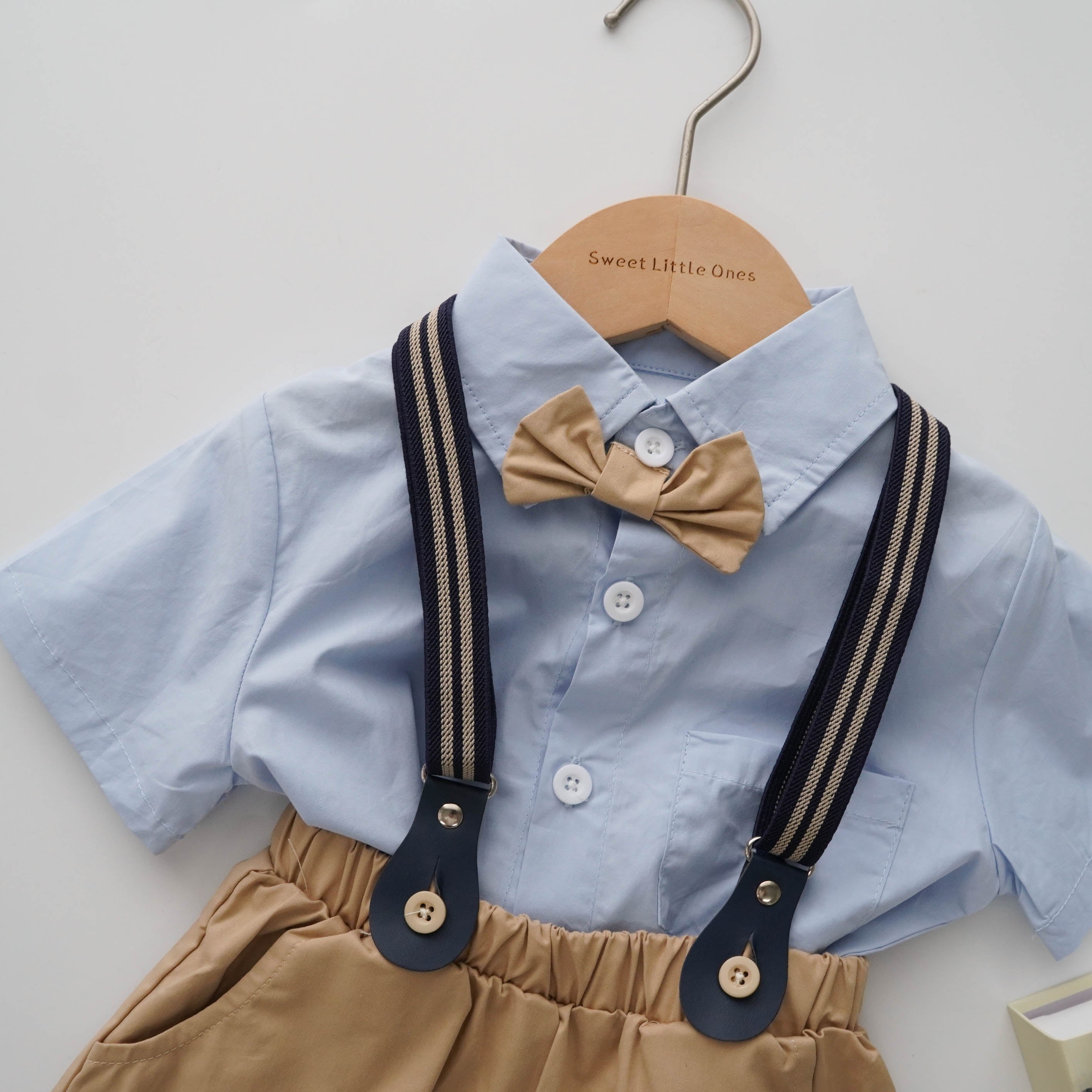 Little Gentleman Shirt with Sling Set