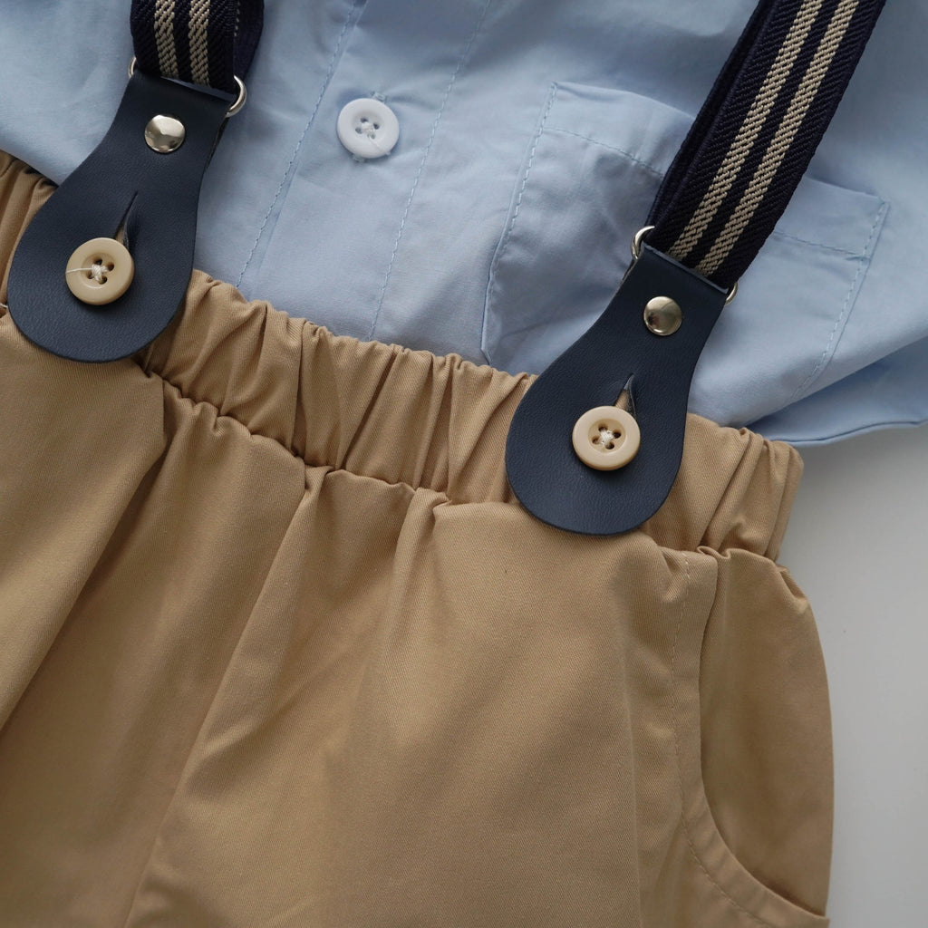 Little Gentleman Shirt with Sling Set