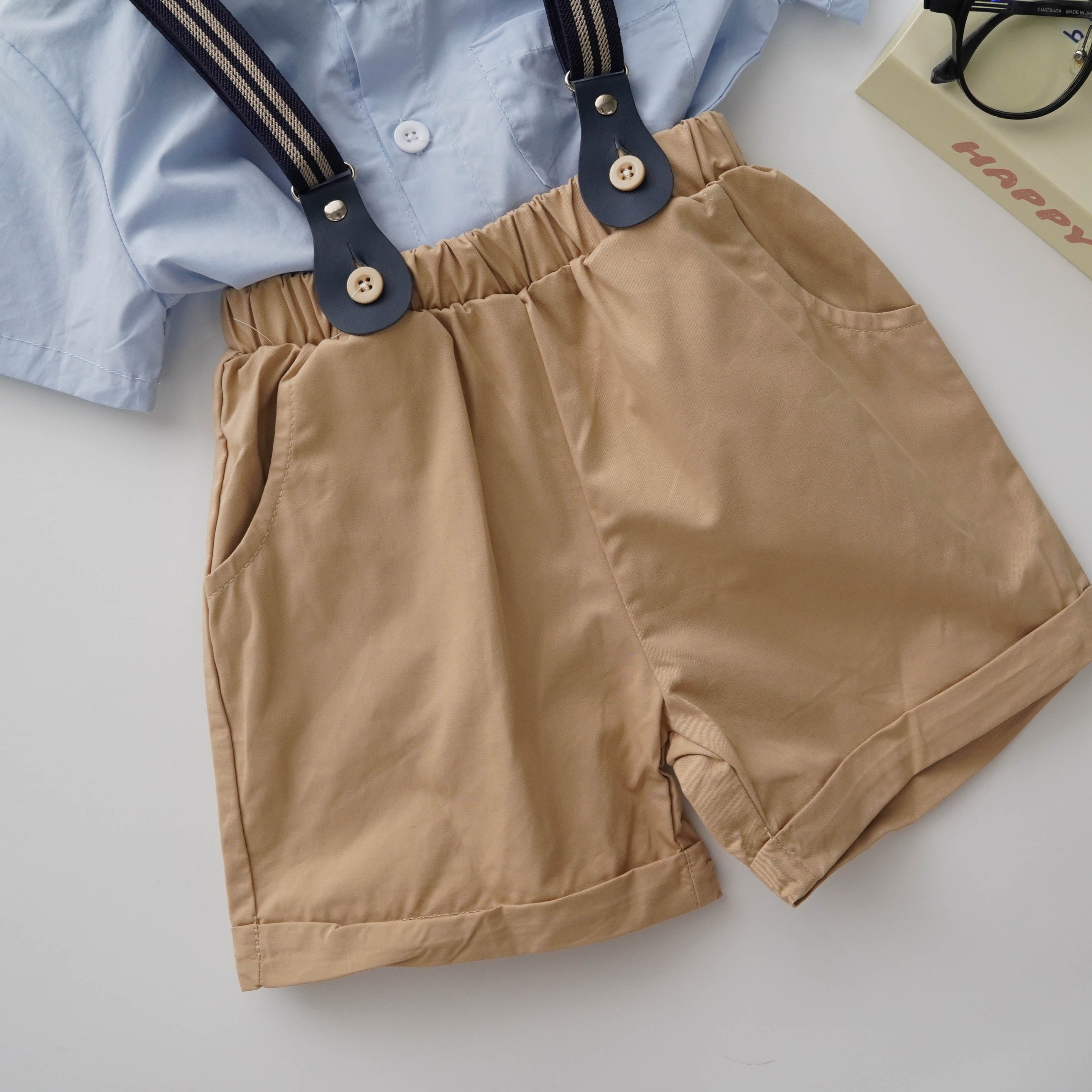 Little Gentleman Shirt with Sling Set