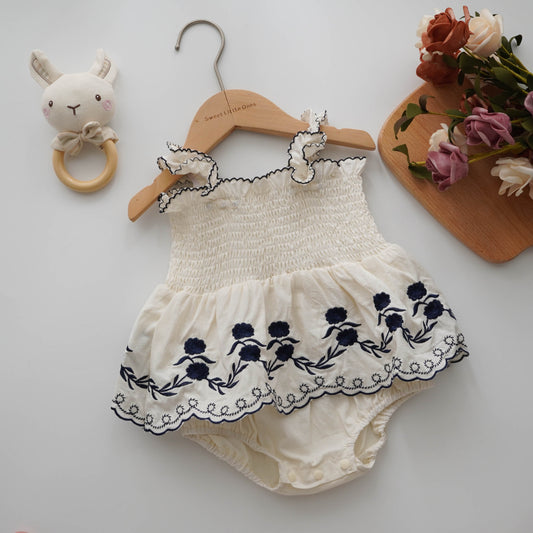 Embroidery Vintage Romper