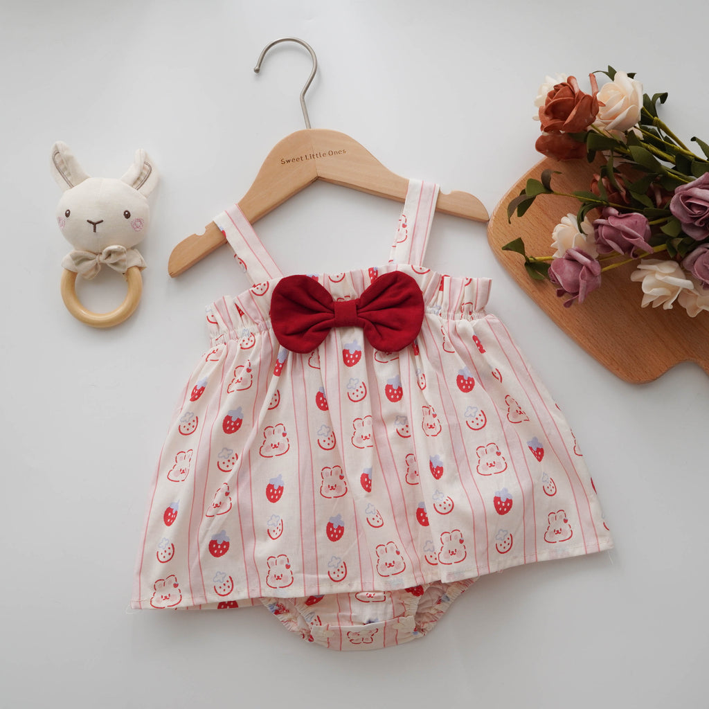 Strawberry Bunny Romper