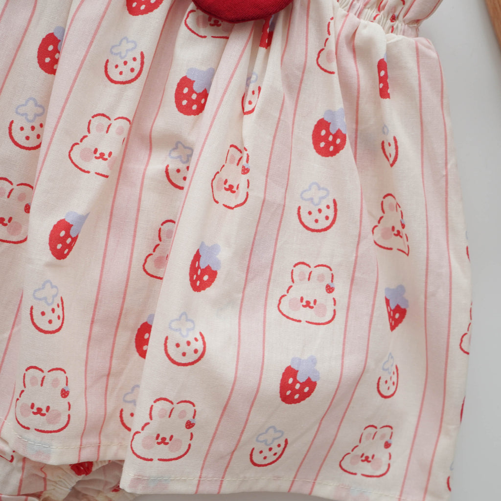 Strawberry Bunny Romper