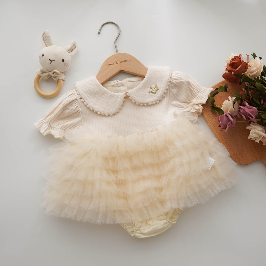 Layered Mesh Princess Romper