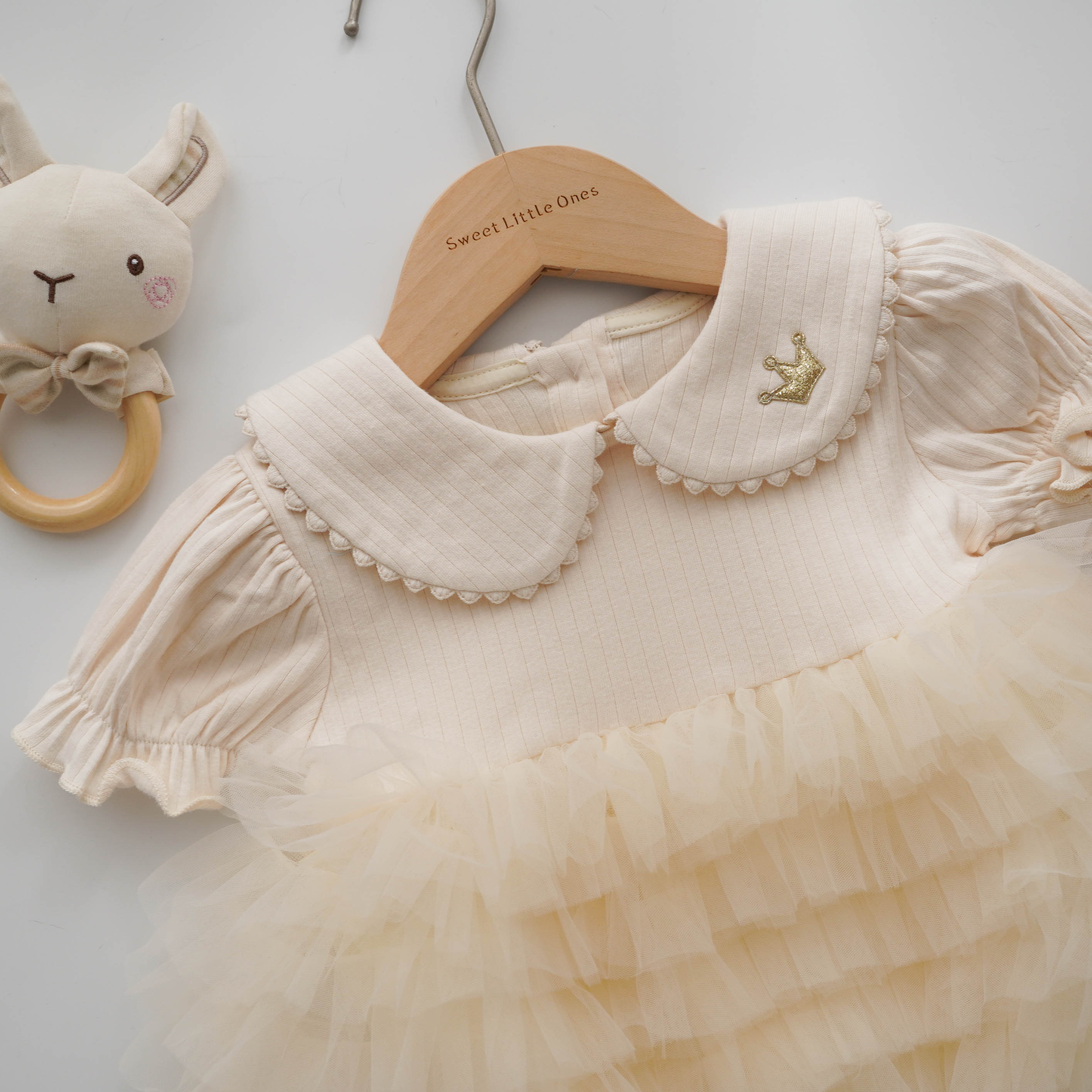 Layered Mesh Princess Romper