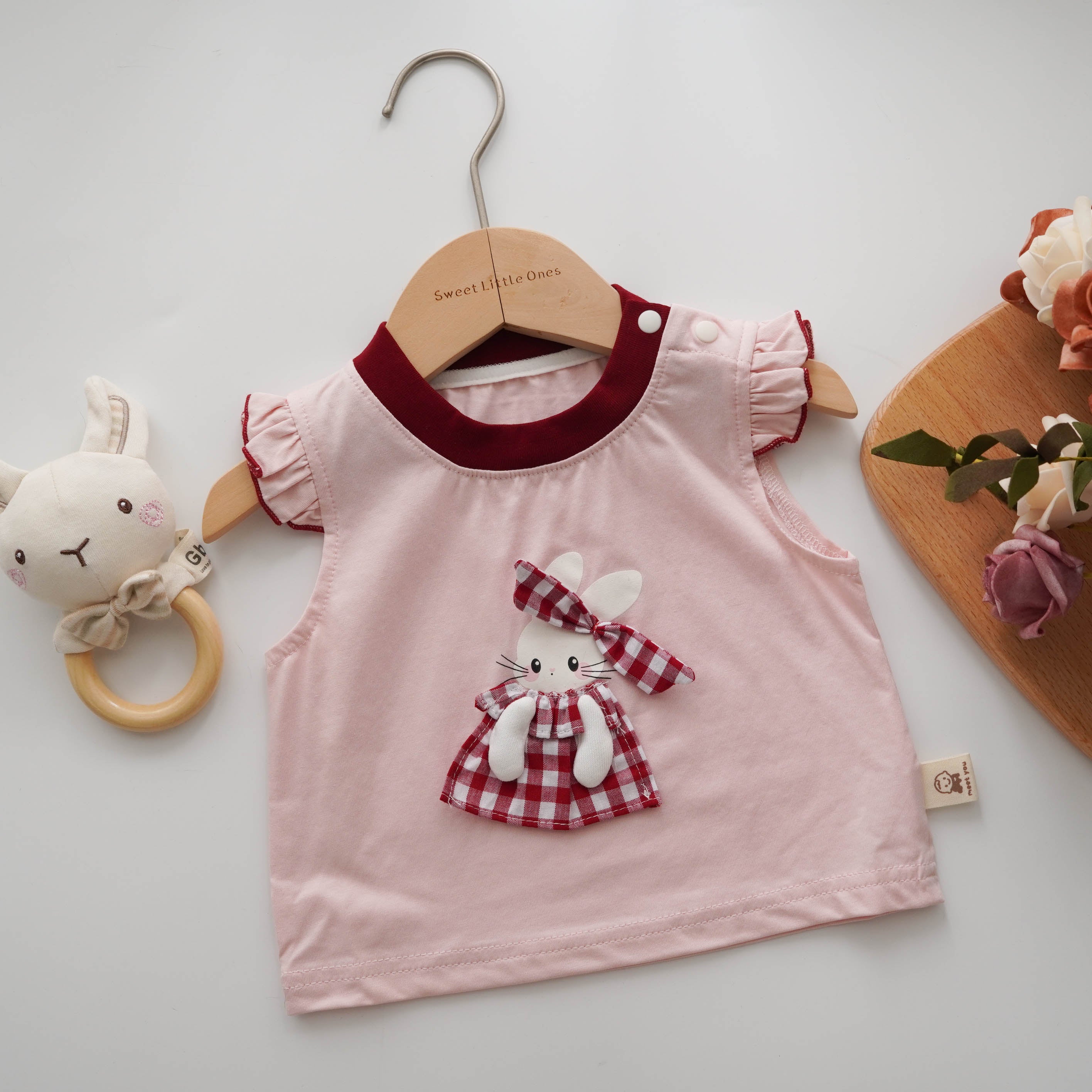 Checkered Bunny Two Pieces Set