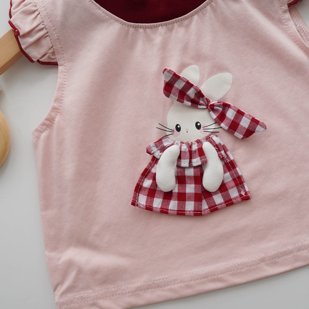 Checkered Bunny Two Pieces Set