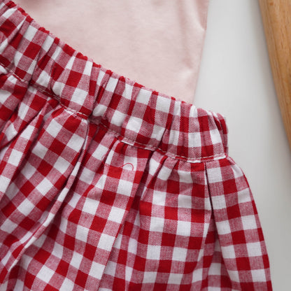 Checkered Bunny Two Pieces Set