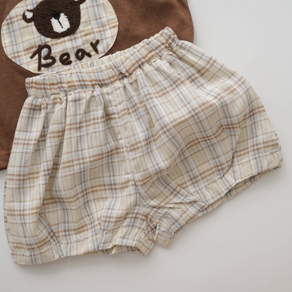 Bear Top & Casual Pants Set