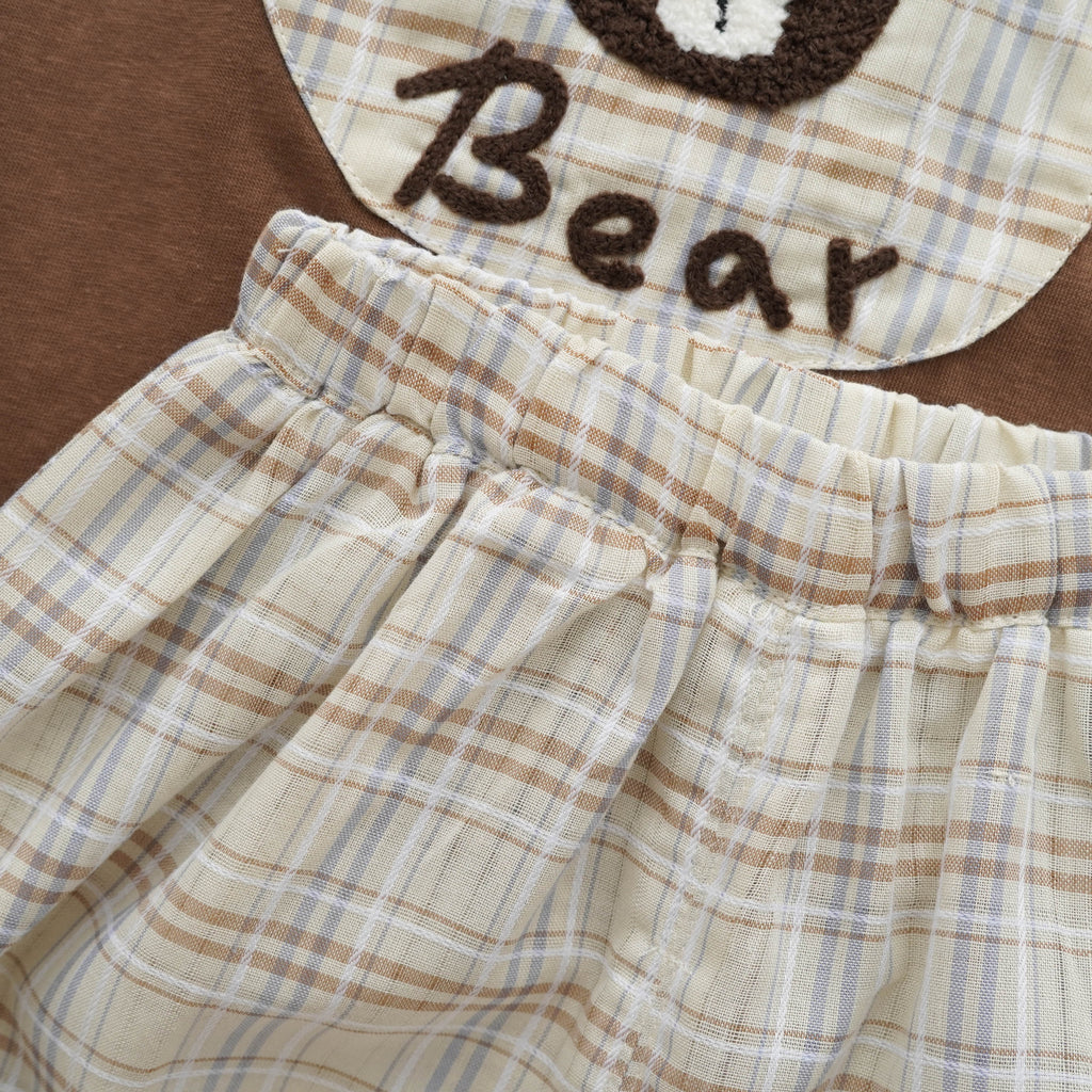 Bear Top & Casual Pants Set