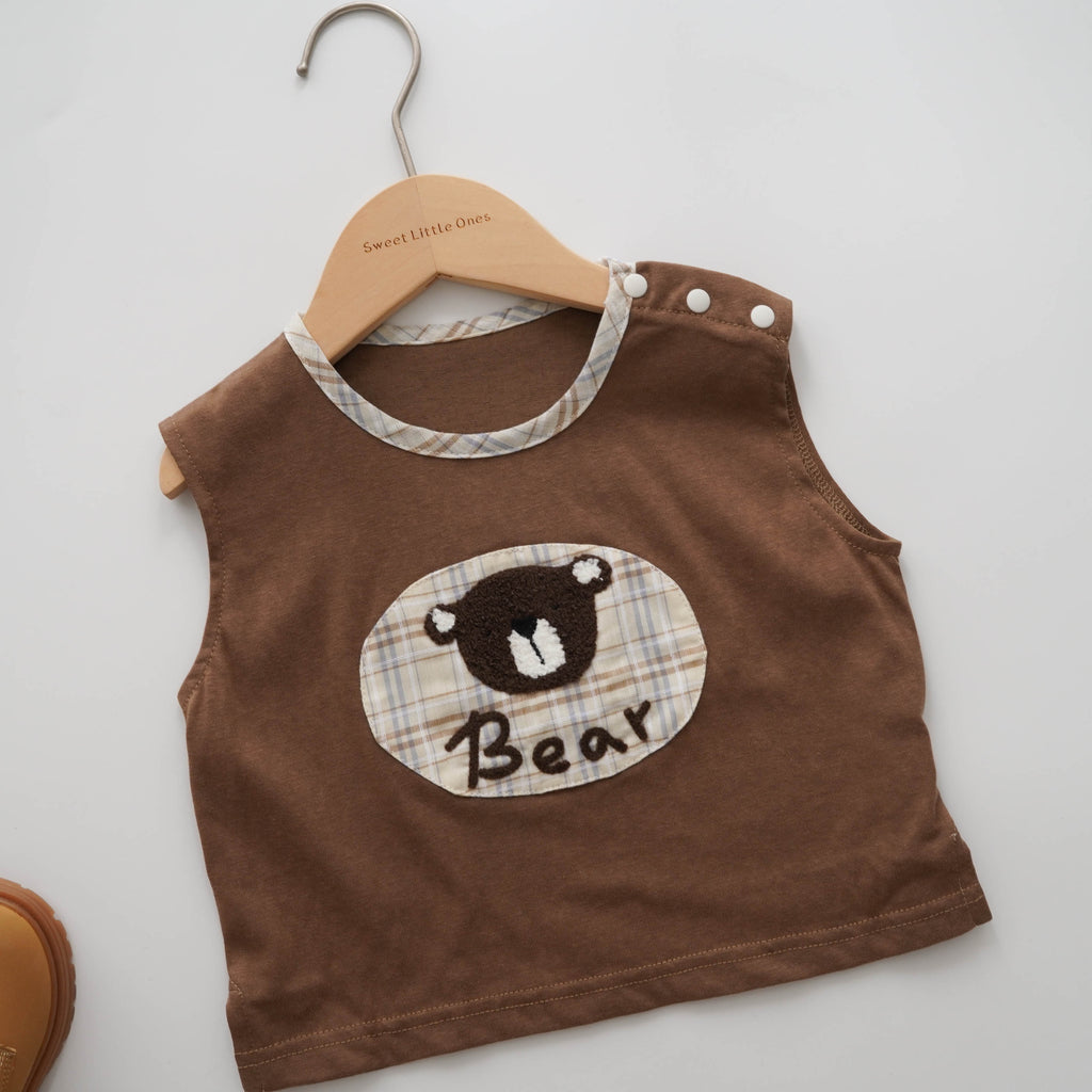 Bear Top & Casual Pants Set