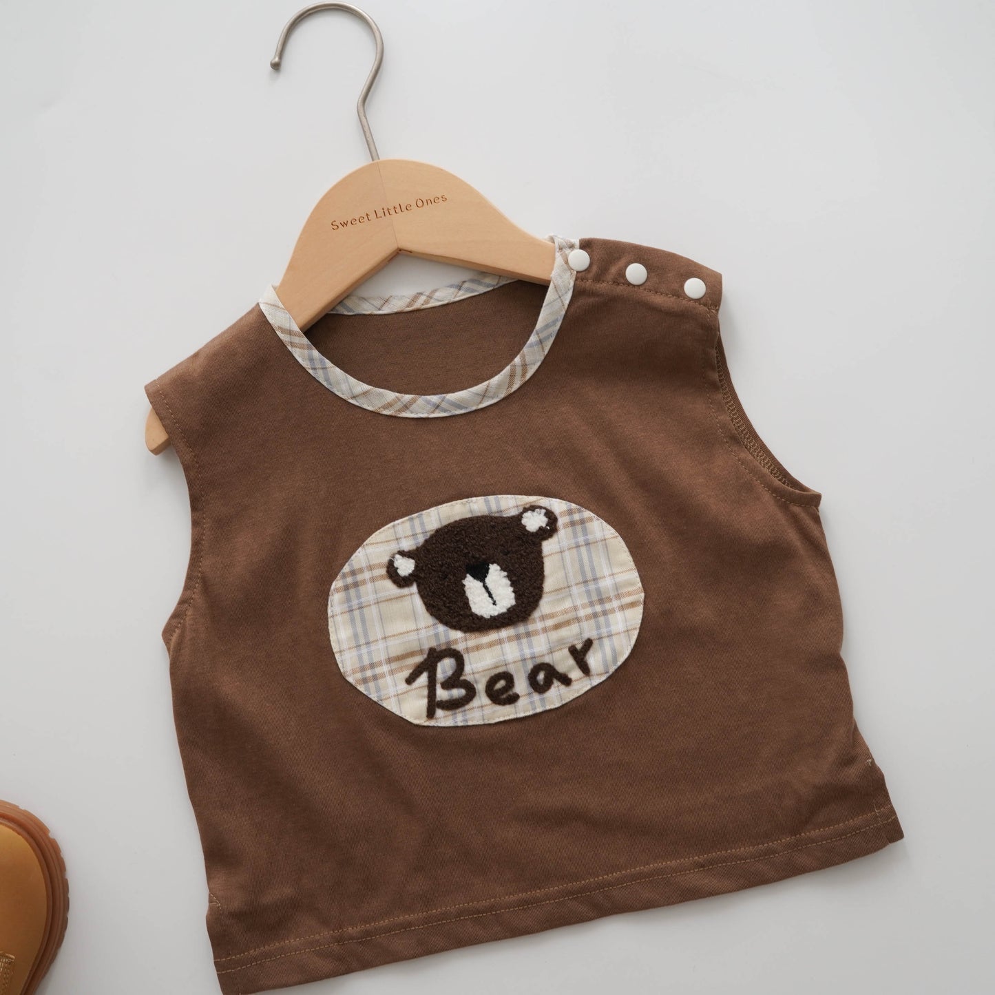 Bear Top & Casual Pants Set