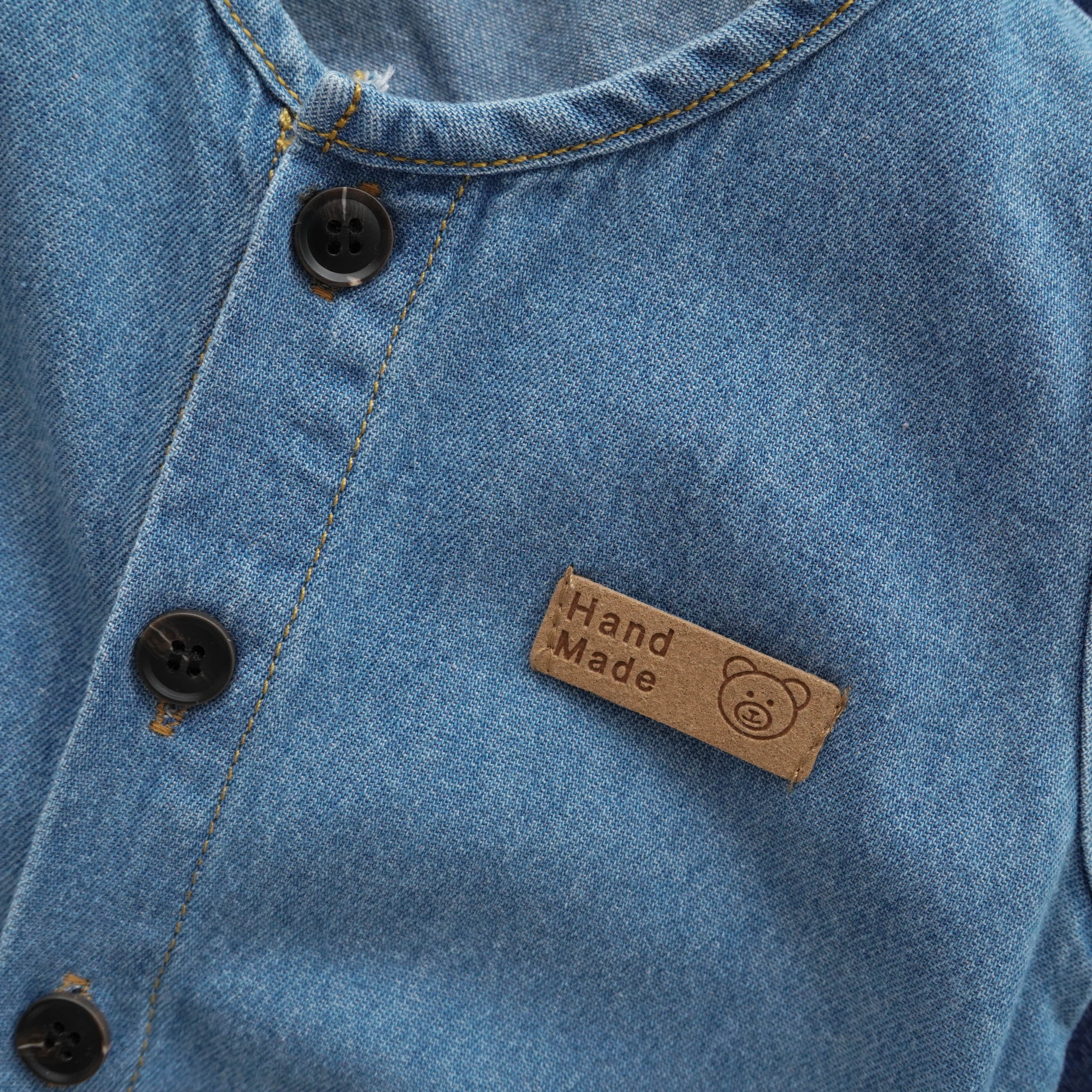 Casual Denim Overall with Hat
