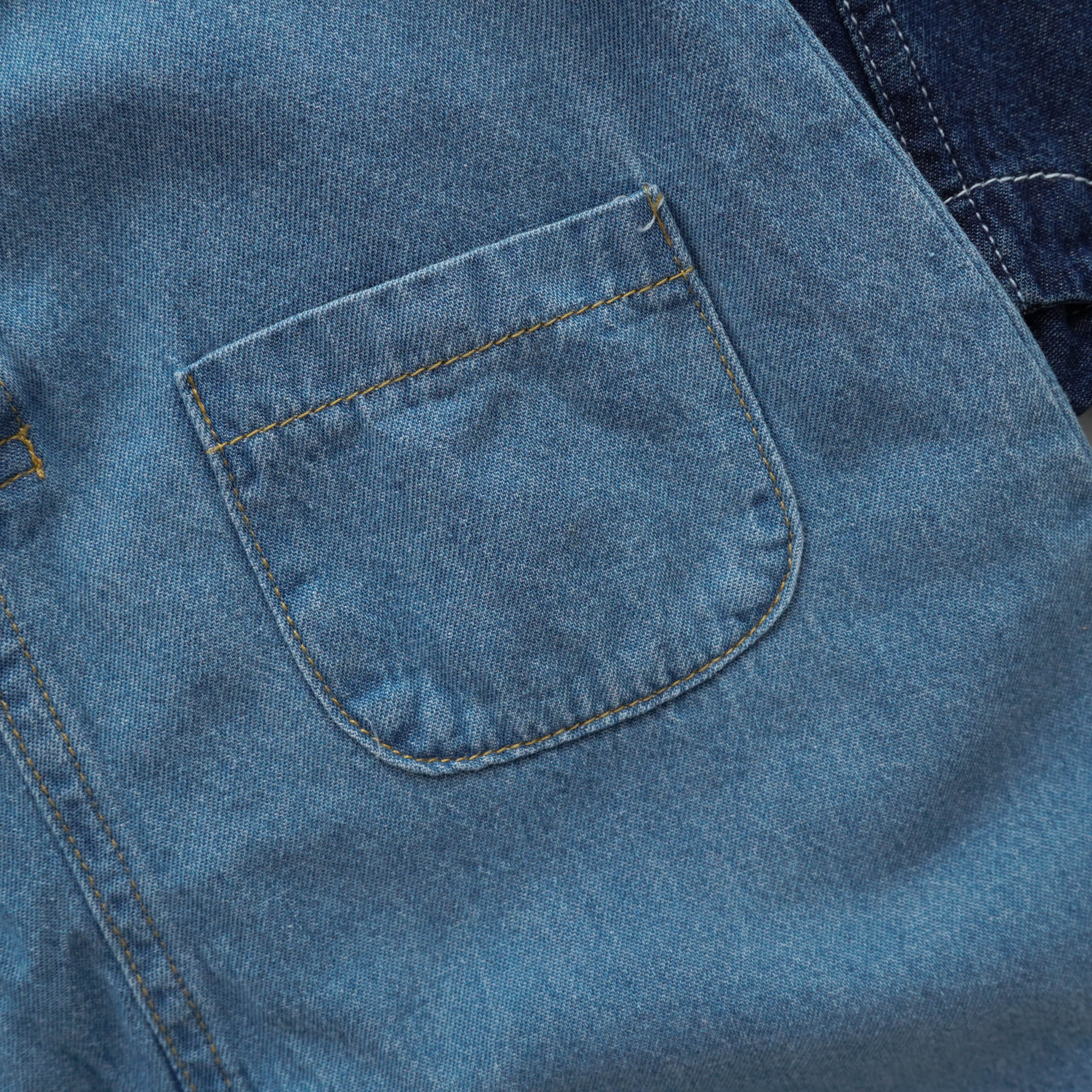 Casual Denim Overall with Hat