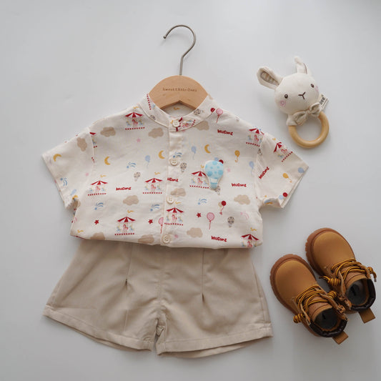 Holiday Pocket Shirt & Pants Set