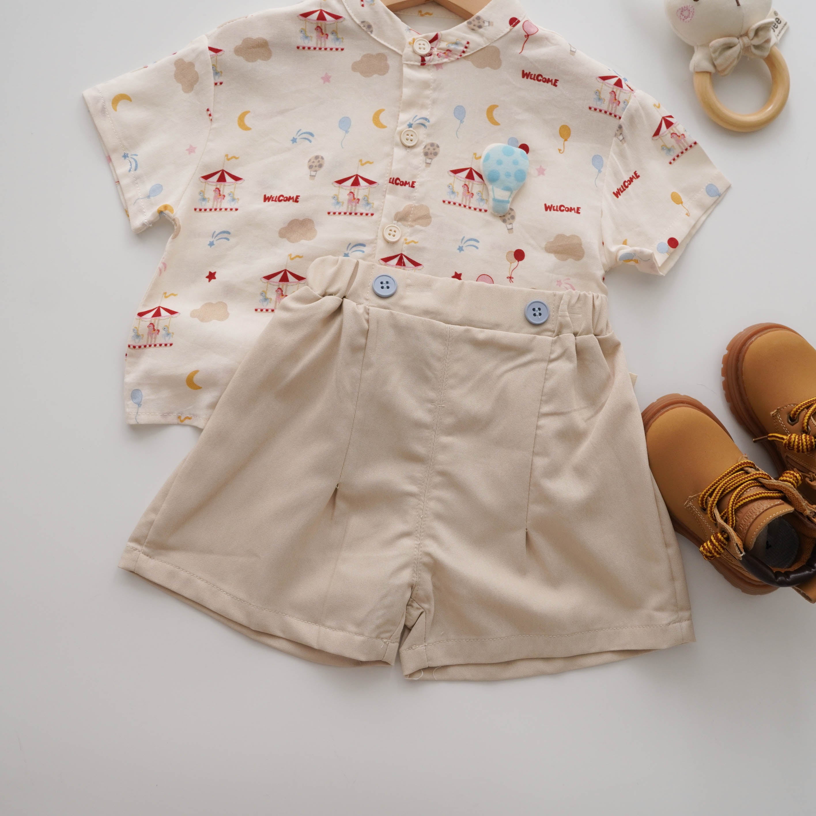 Holiday Pocket Shirt & Pants Set