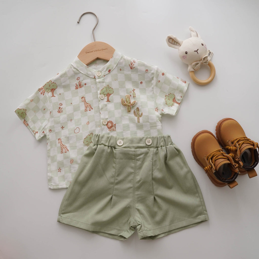 Holiday Pocket Shirt & Pants Set