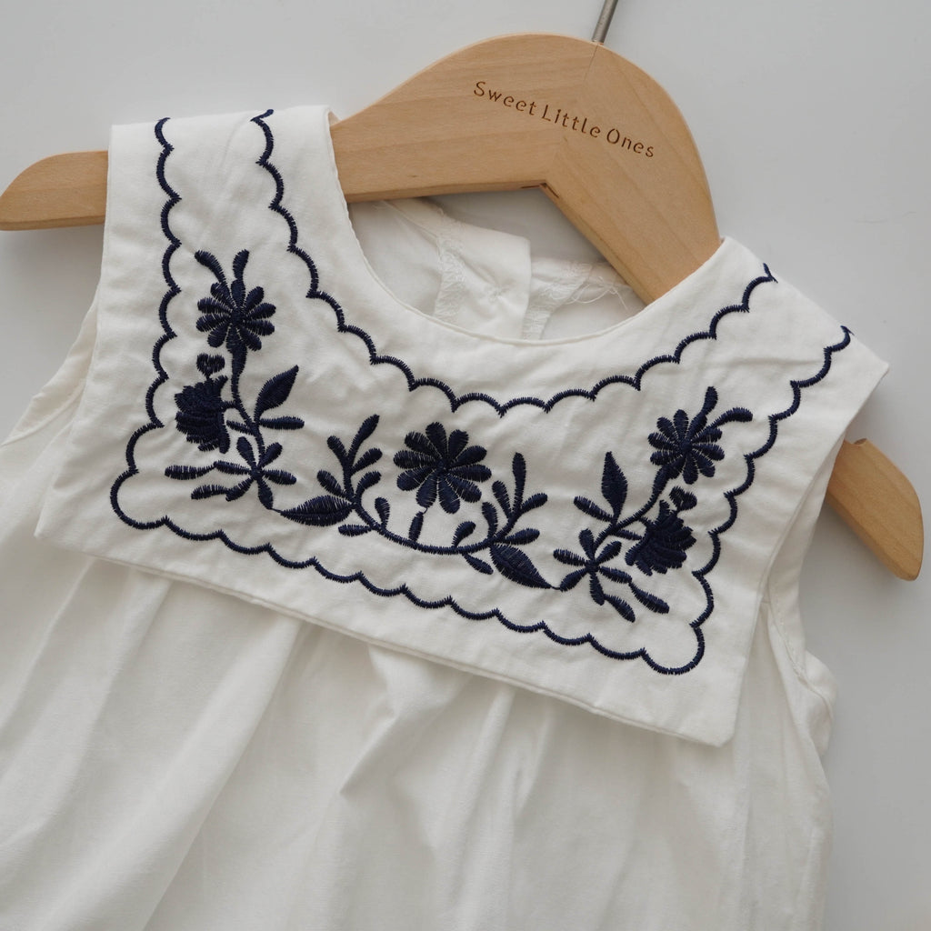 Embroidery Classic Plain Romper (Size 80 & 90)