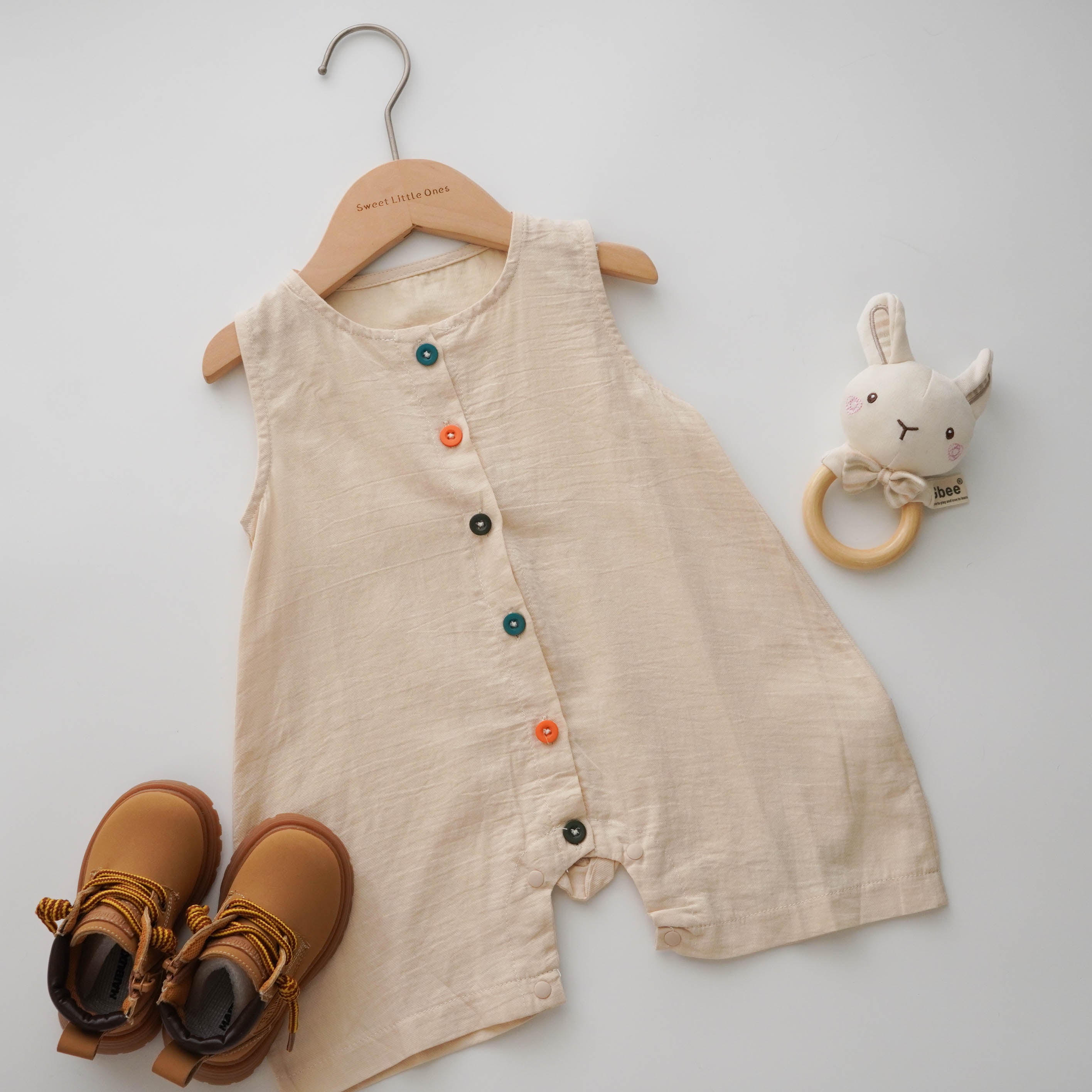 Color Buttoned Overall (Size 73 & 80)