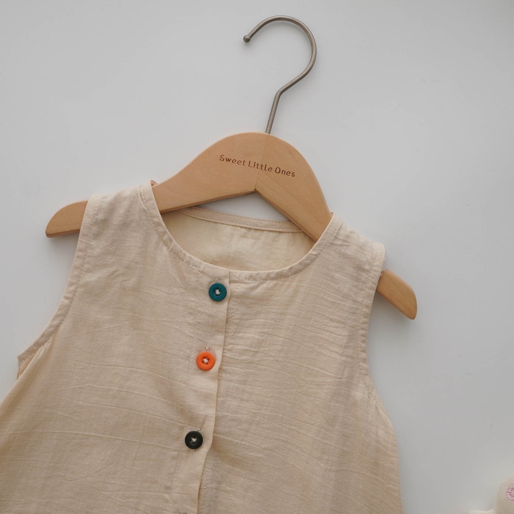 Color Buttoned Overall (Size 73 & 80)
