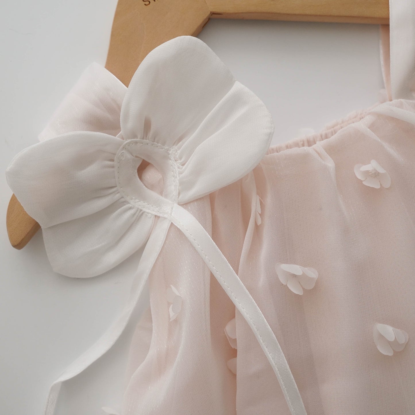 Elegant 3D Flower Pink Dress