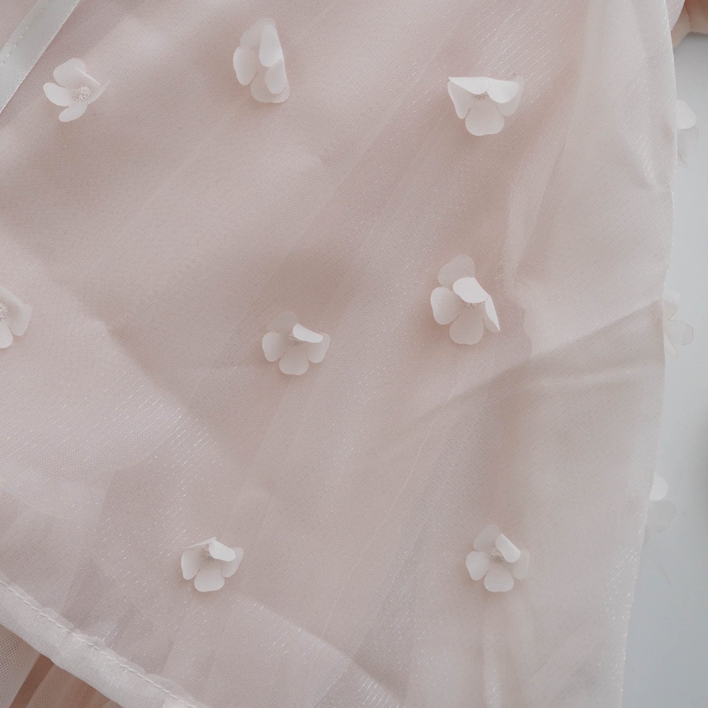 Elegant 3D Flower Pink Dress
