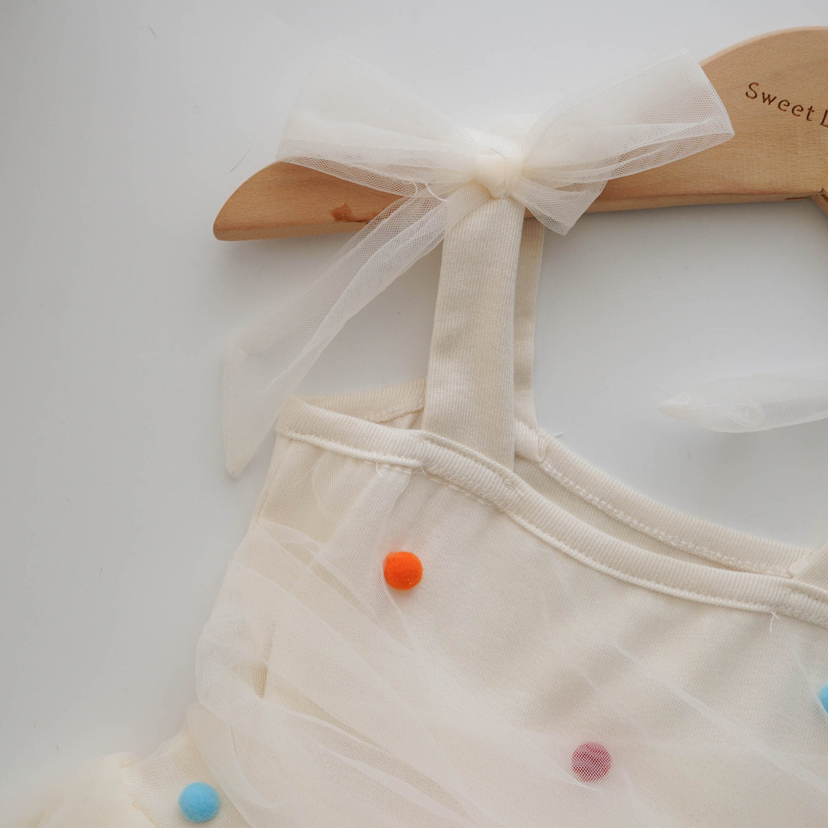 Princess Color Design Dress with Hair Clip (Size 90)