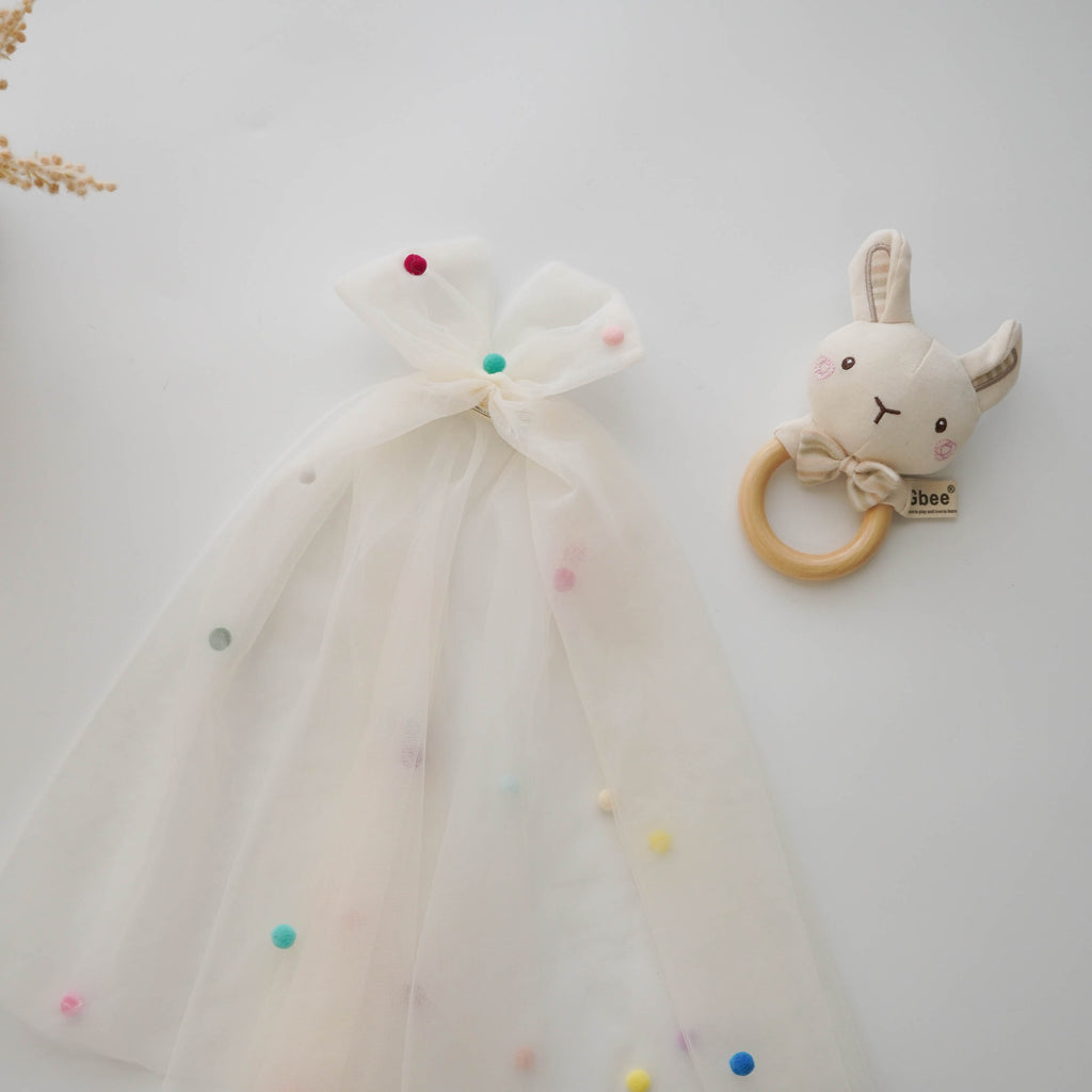 Princess Color Design Dress with Hair Clip (Size 90)