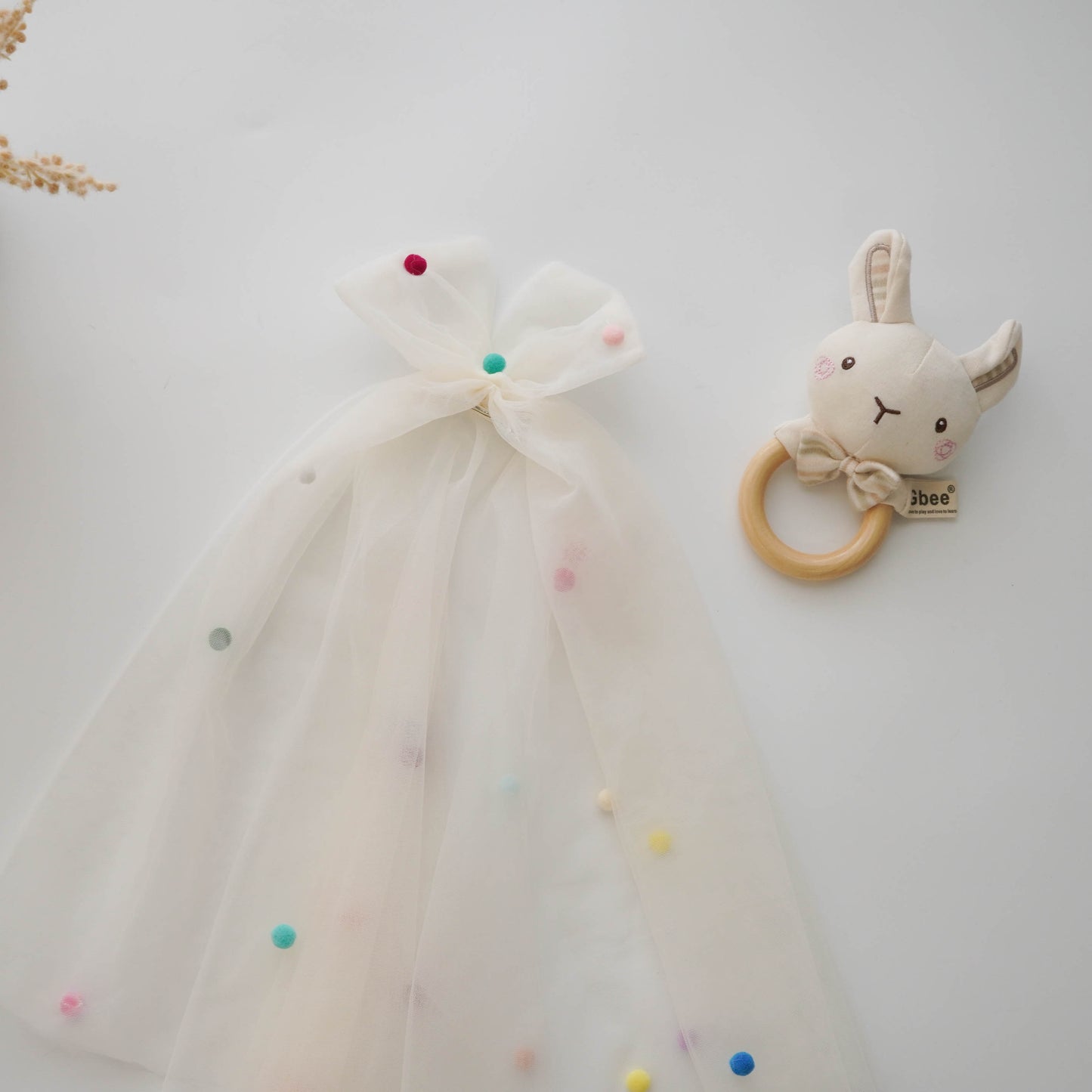 Princess Color Design Dress with Hair Clip