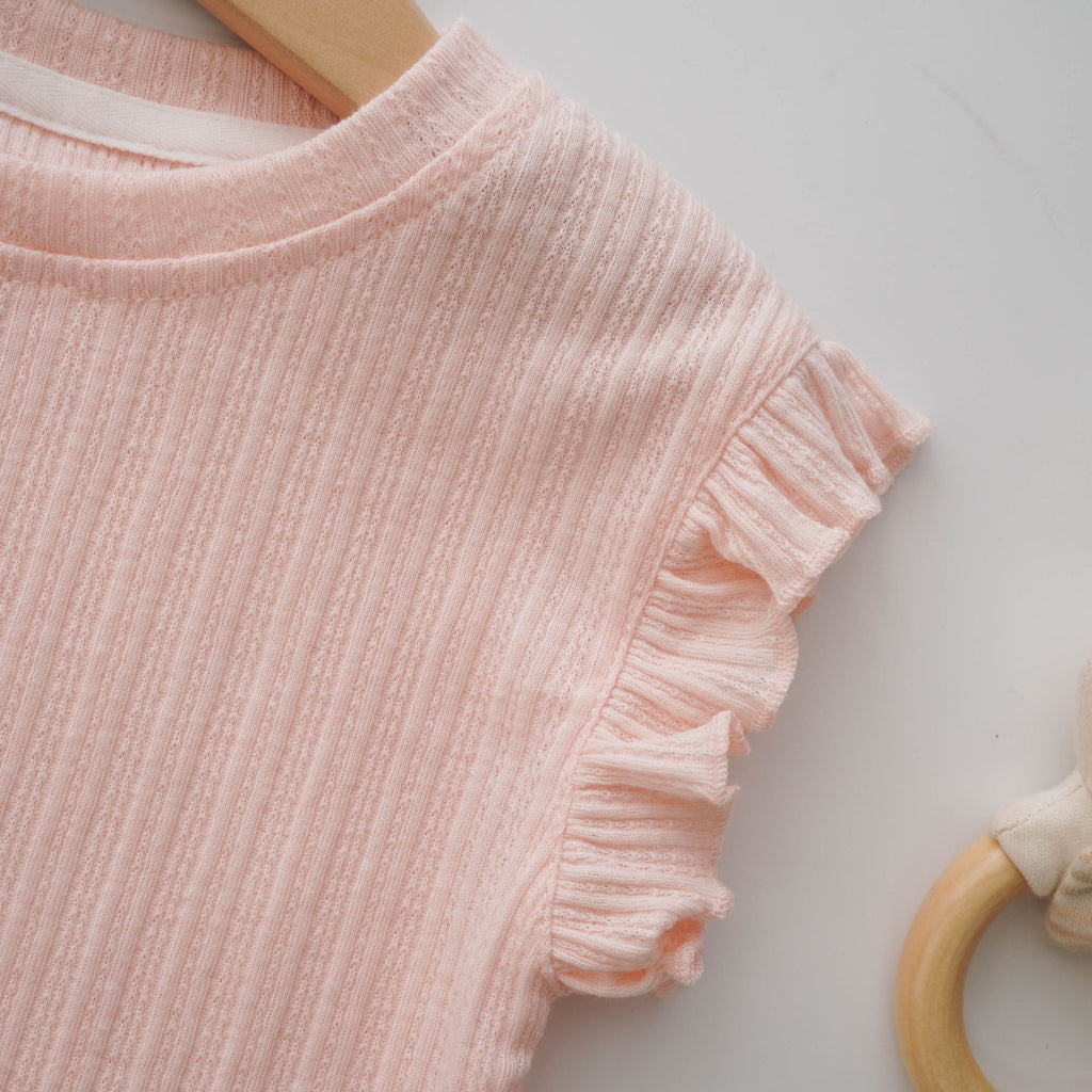 Ruffled Daily Girl Two Pieces Set