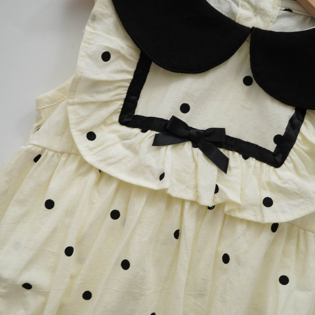 Layered Polka Dot Romper